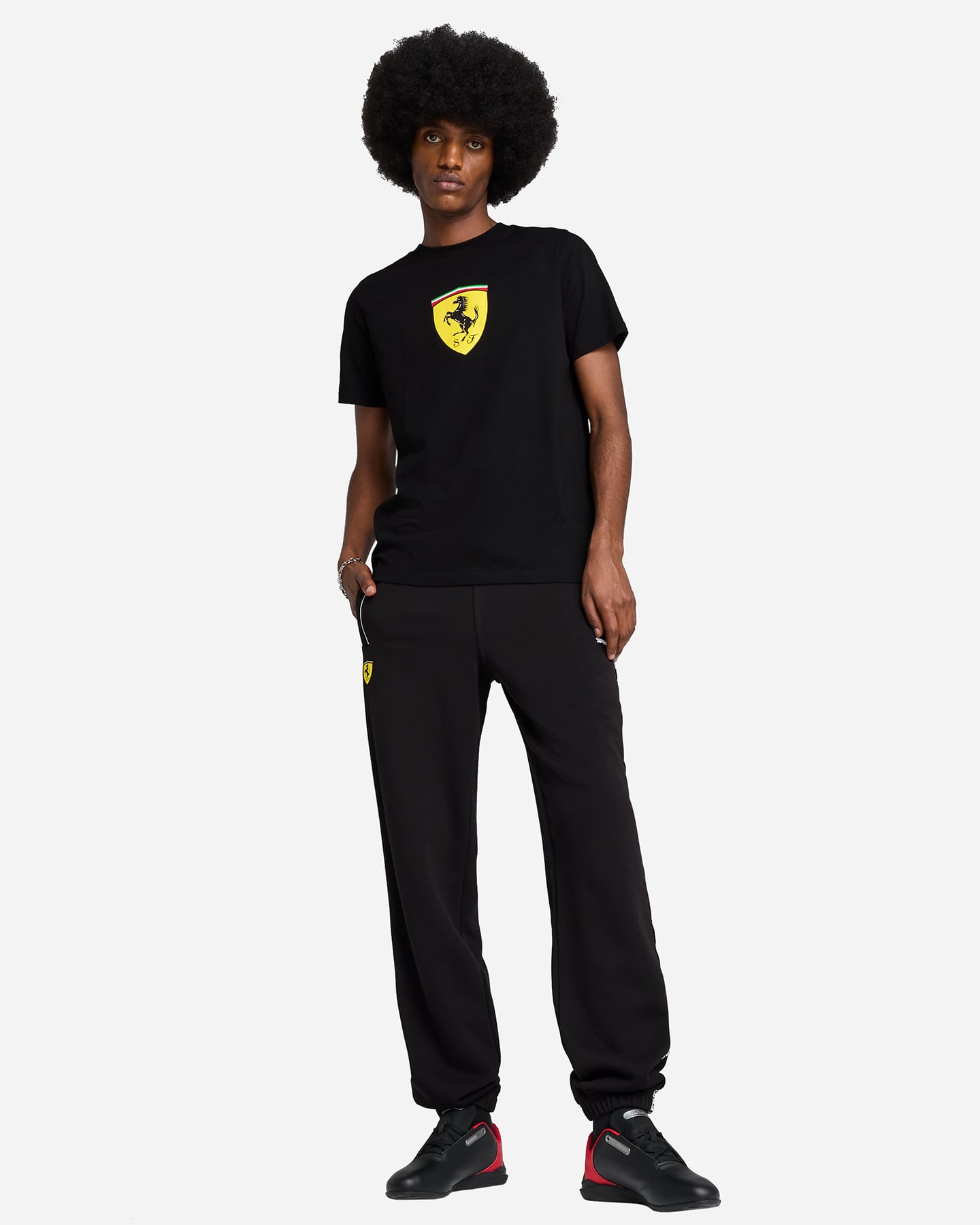 T-shirt PUMA FERRARI COLORED BIG SHIELD M - Nero - 4 | Cisalfa Sport