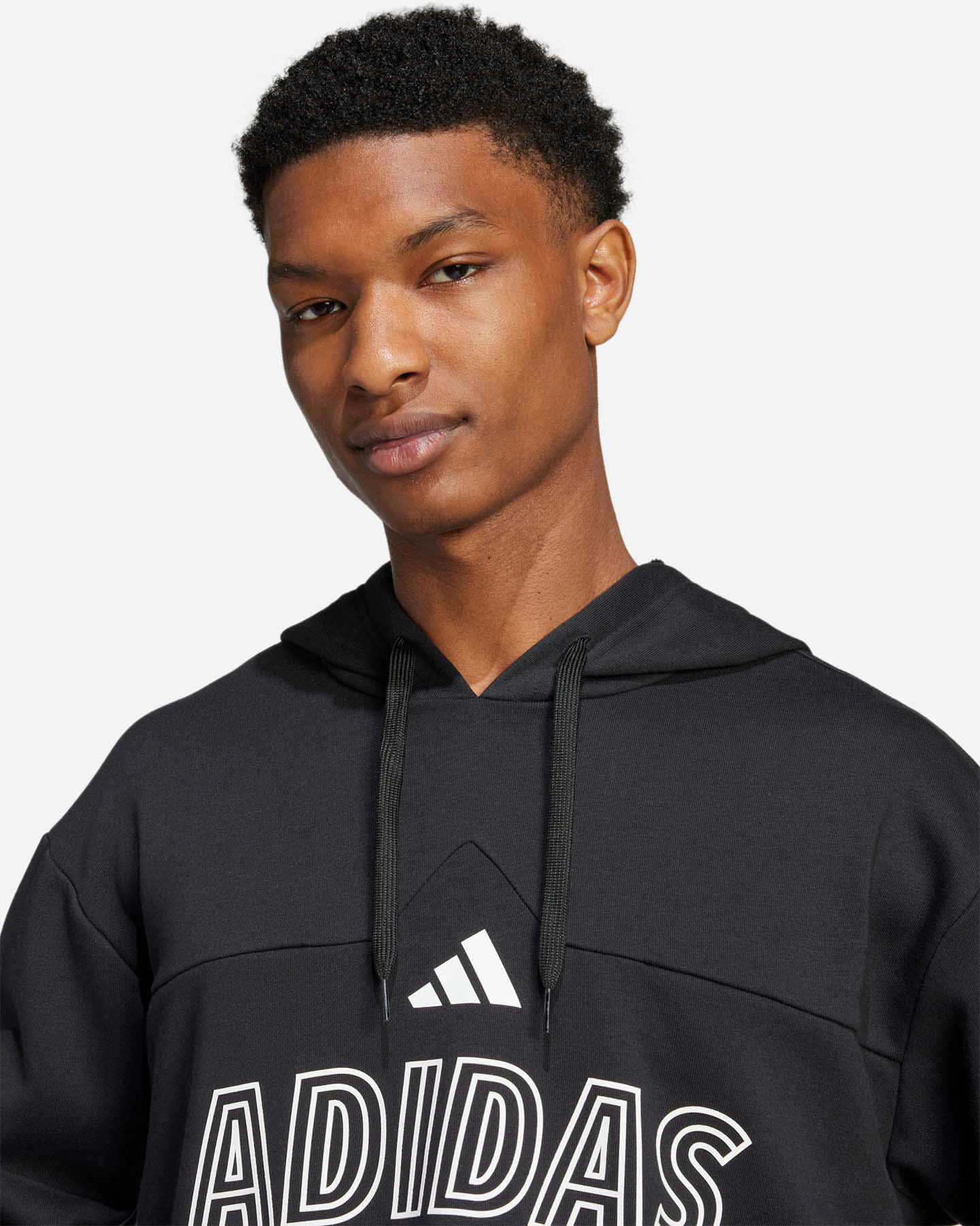 Felpa ADIDAS TIRO LOGO+3STRIPES M - Nero - 4 | Cisalfa Sport