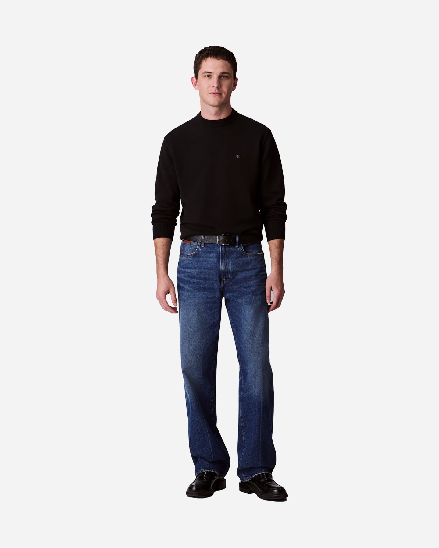 Maglione CALVIN KLEIN JEANS SMALL LOGO M - Nero - 2 | Cisalfa Sport