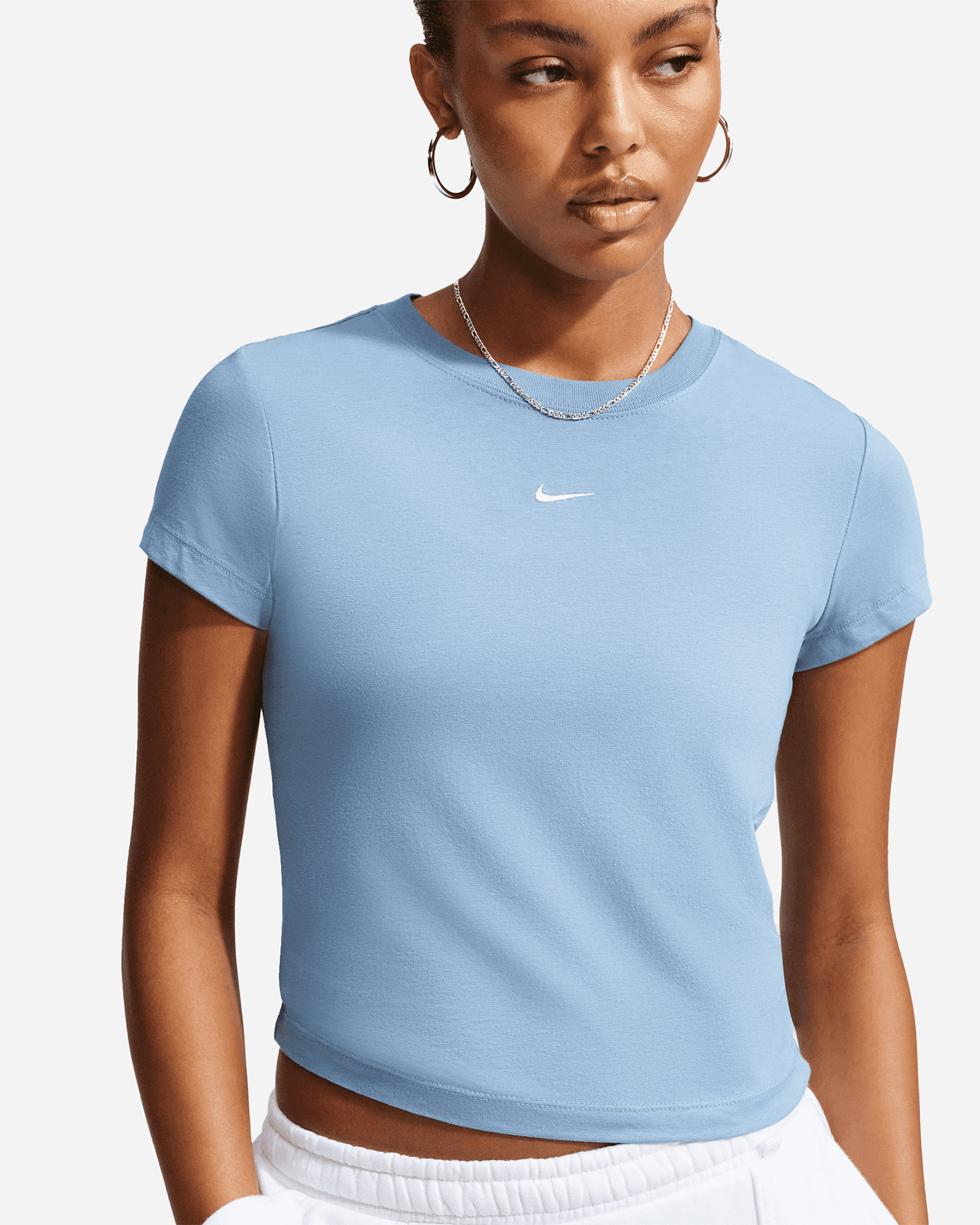 T-shirt NIKE SMALL LOGO W - Azzurro - 3 | Cisalfa Sport