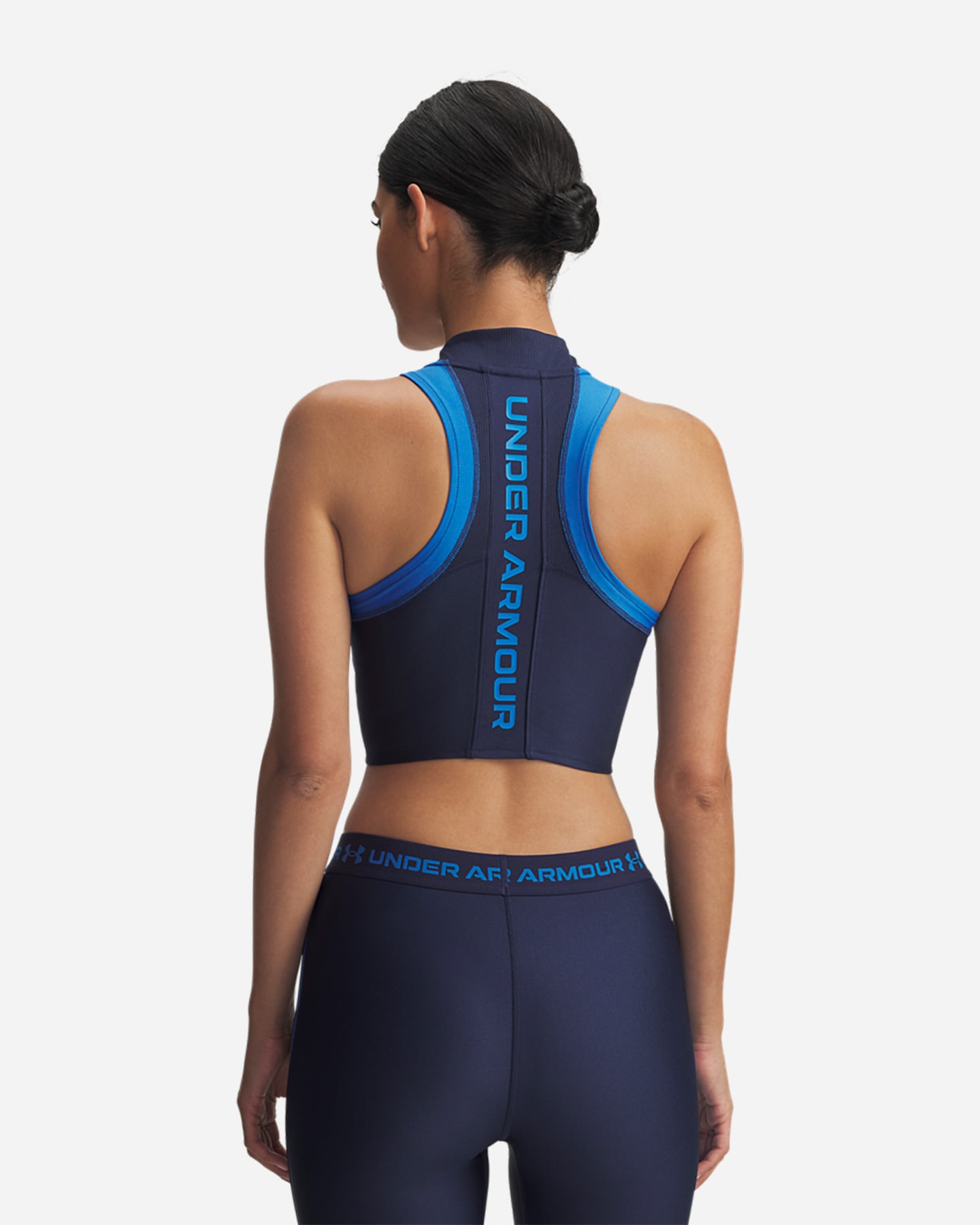 Canotta training UNDER ARMOUR HEATGEAR RIB W - Blu - 1 | Cisalfa Sport