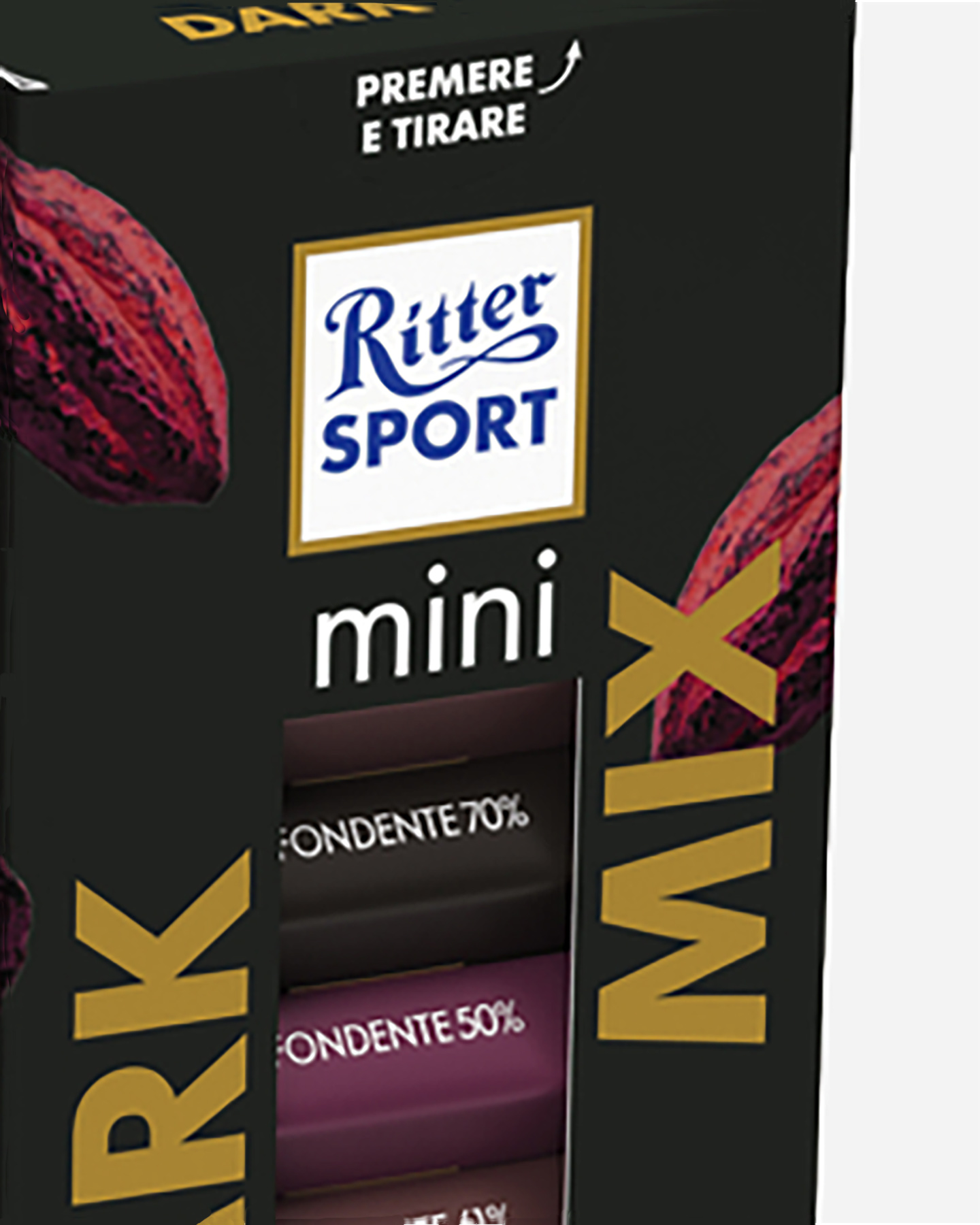 Tavoletta RITTER SPORT MINI DARK MIX X 7 TOWER  - Nero - 1 | Cisalfa Sport