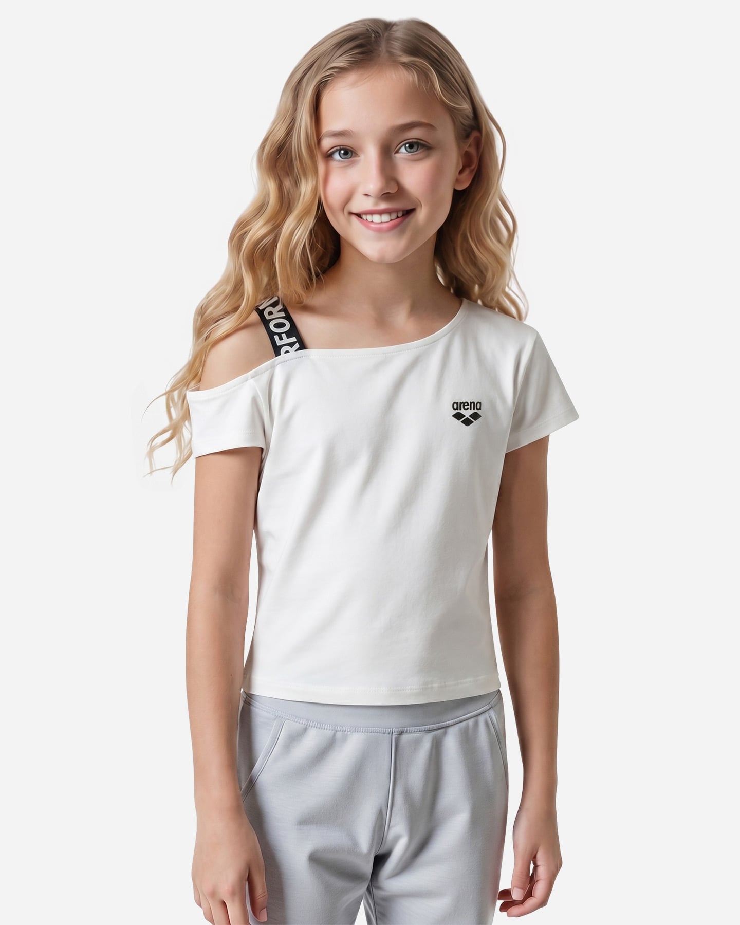 T-shirt ARENA ATHLETIC ESSENTIAL JR - Beige - 2 | Cisalfa Sport