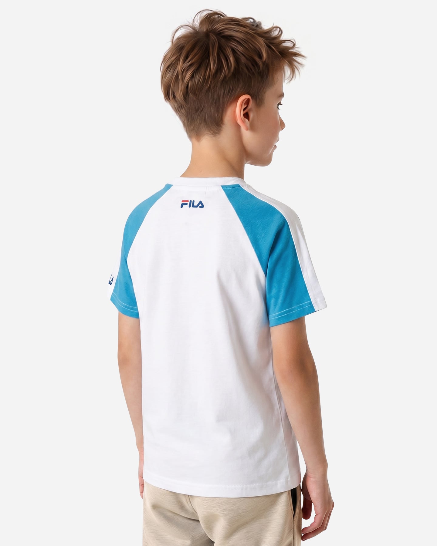 T-shirt FILA COLOR BLOCK JR - Bianco - 3 | Cisalfa Sport