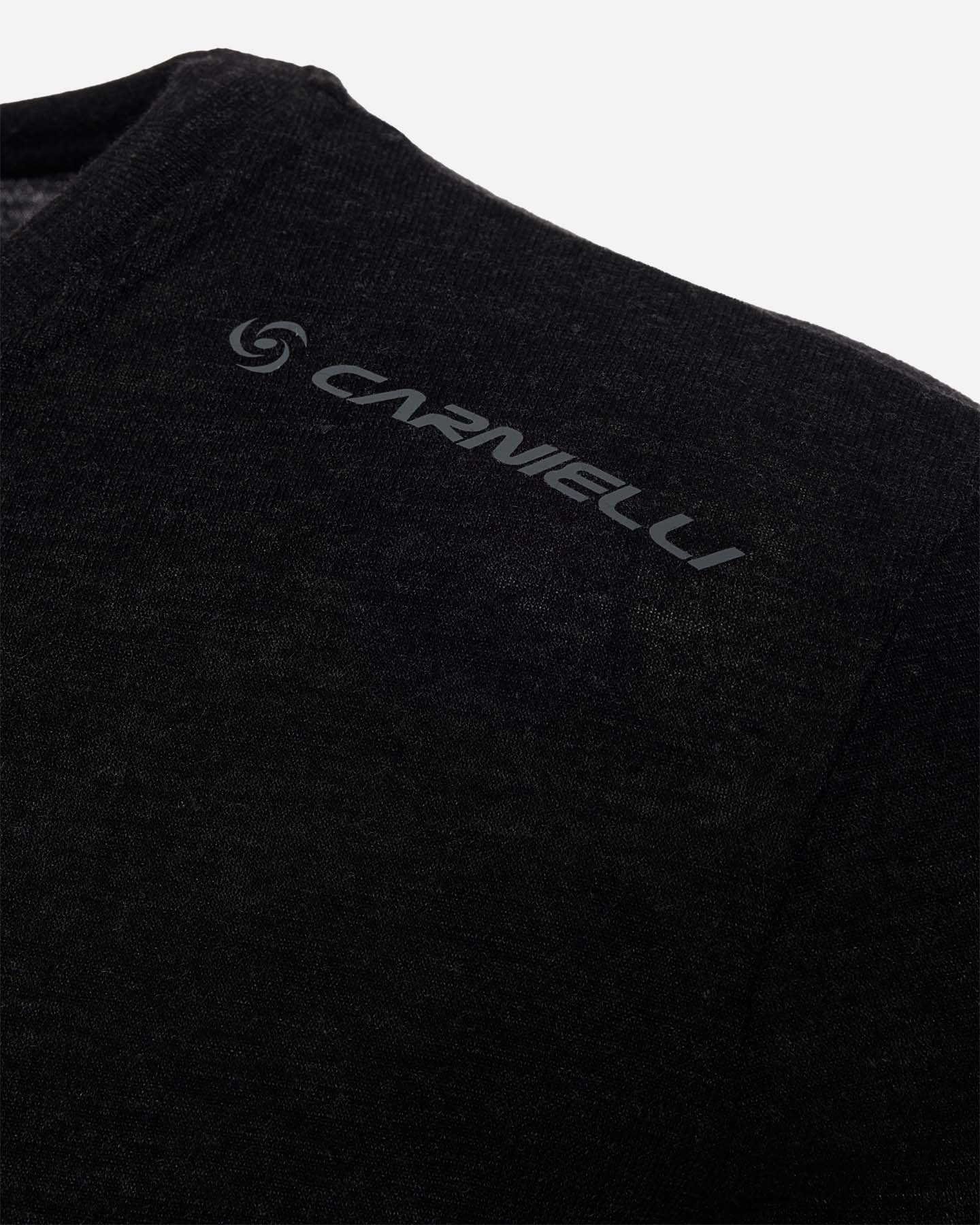 Maglia ciclismo CARNIELLI BASE LAYER MERINOS M - Nero - 2 | Cisalfa Sport