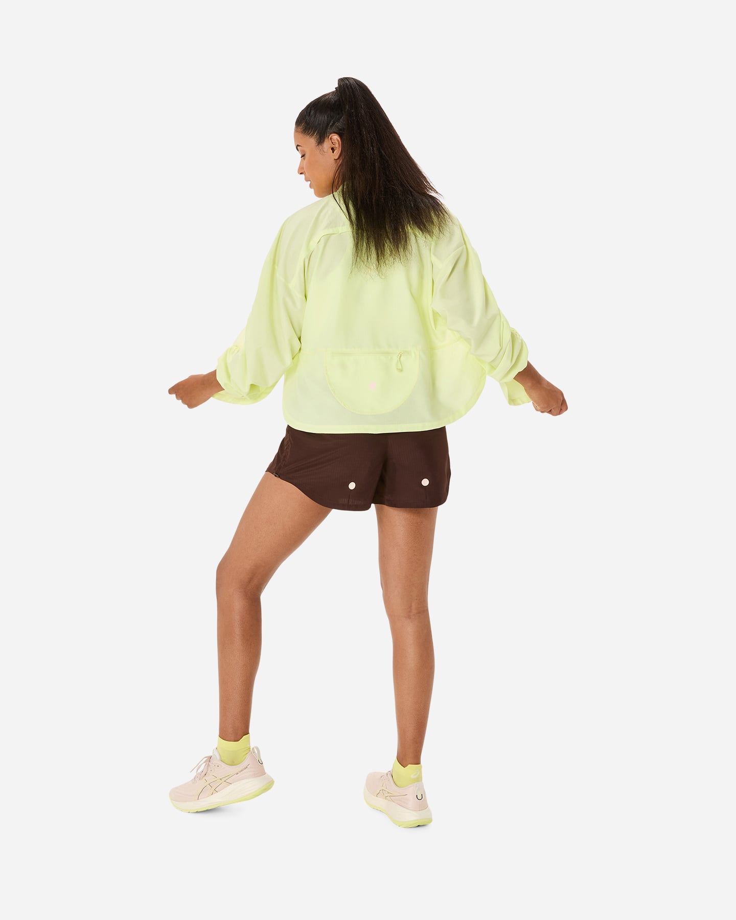 Giacca running ASICS NAGINO RUN W - Giallo - 2 | Cisalfa Sport
