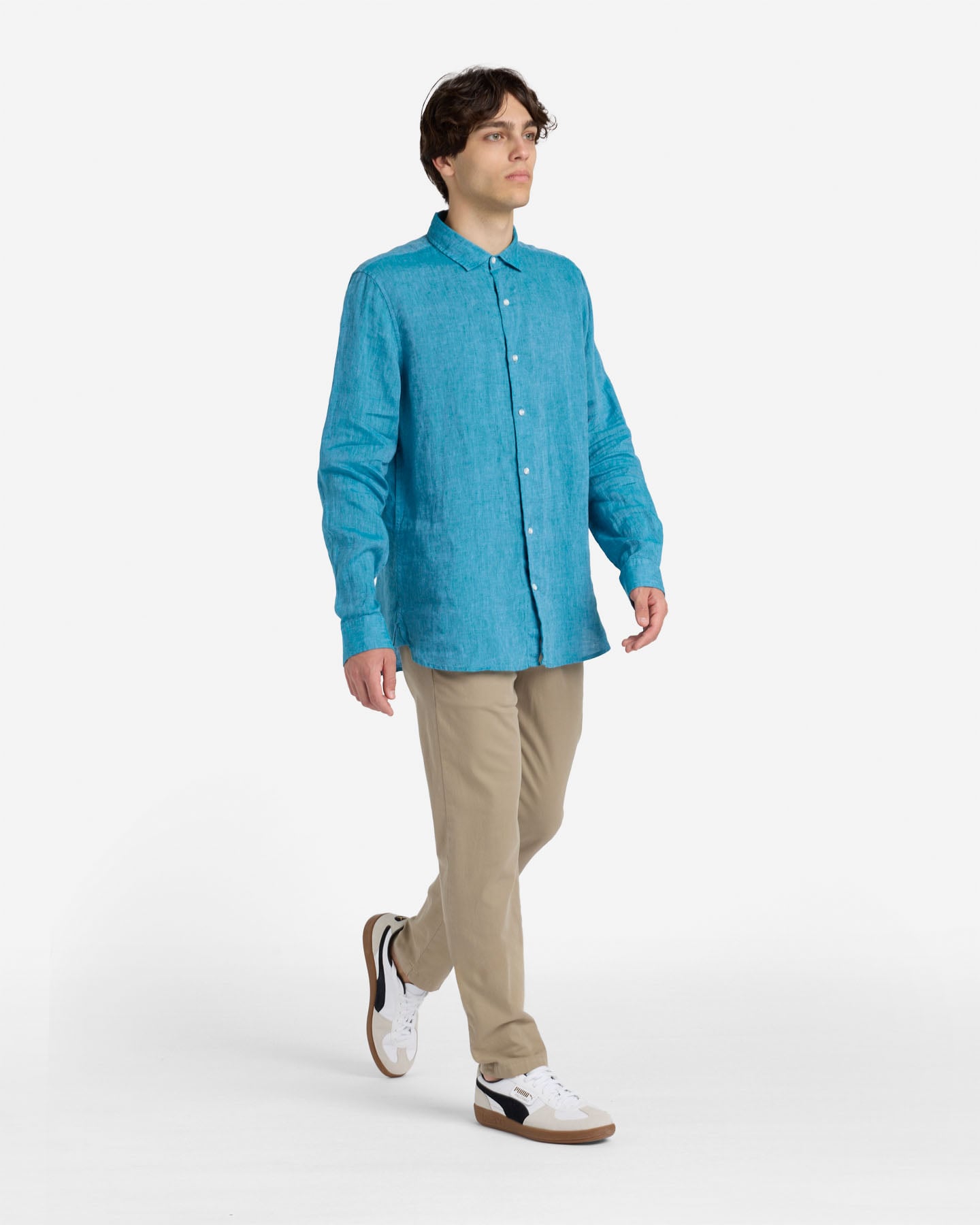 Camicia BEST COMPANY LINO M - Blu - 4 | Cisalfa Sport