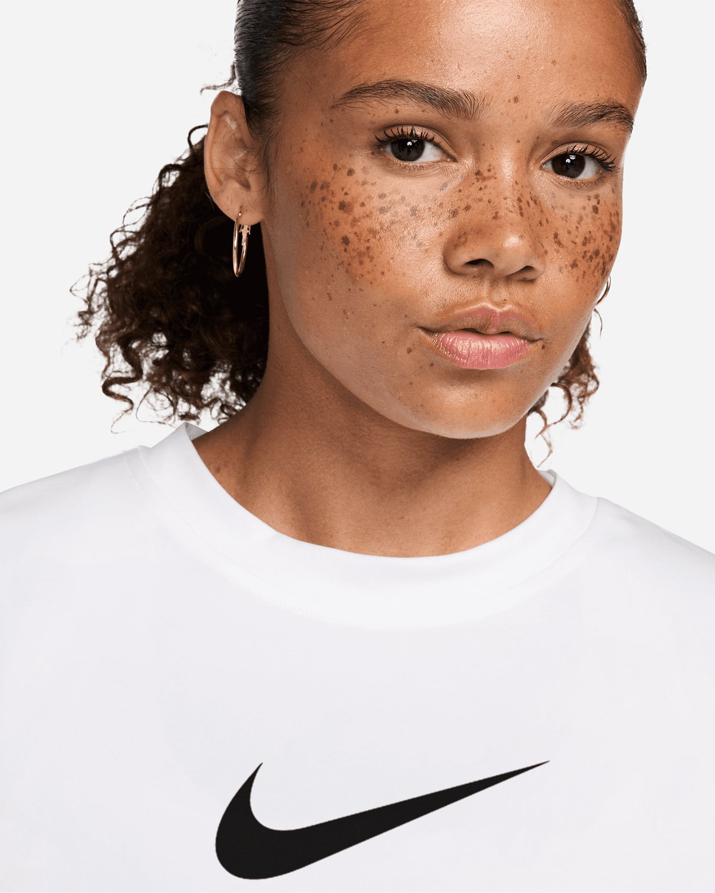 T-shirt training NIKE DRI FIT PRO W - Bianco - 2 | Cisalfa Sport