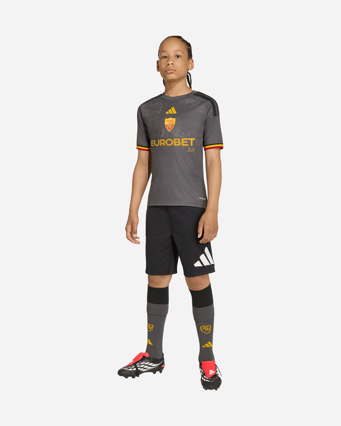 Maglia calcio ufficiale ADIDAS AS ROMA 3RD 26-27 JR - Color mix - 4 | Cisalfa Sport