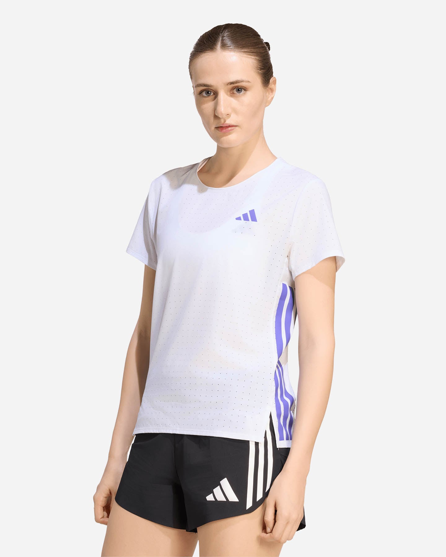 T-shirt running ADIDAS ADIZERO W - Bianco - 1 | Cisalfa Sport