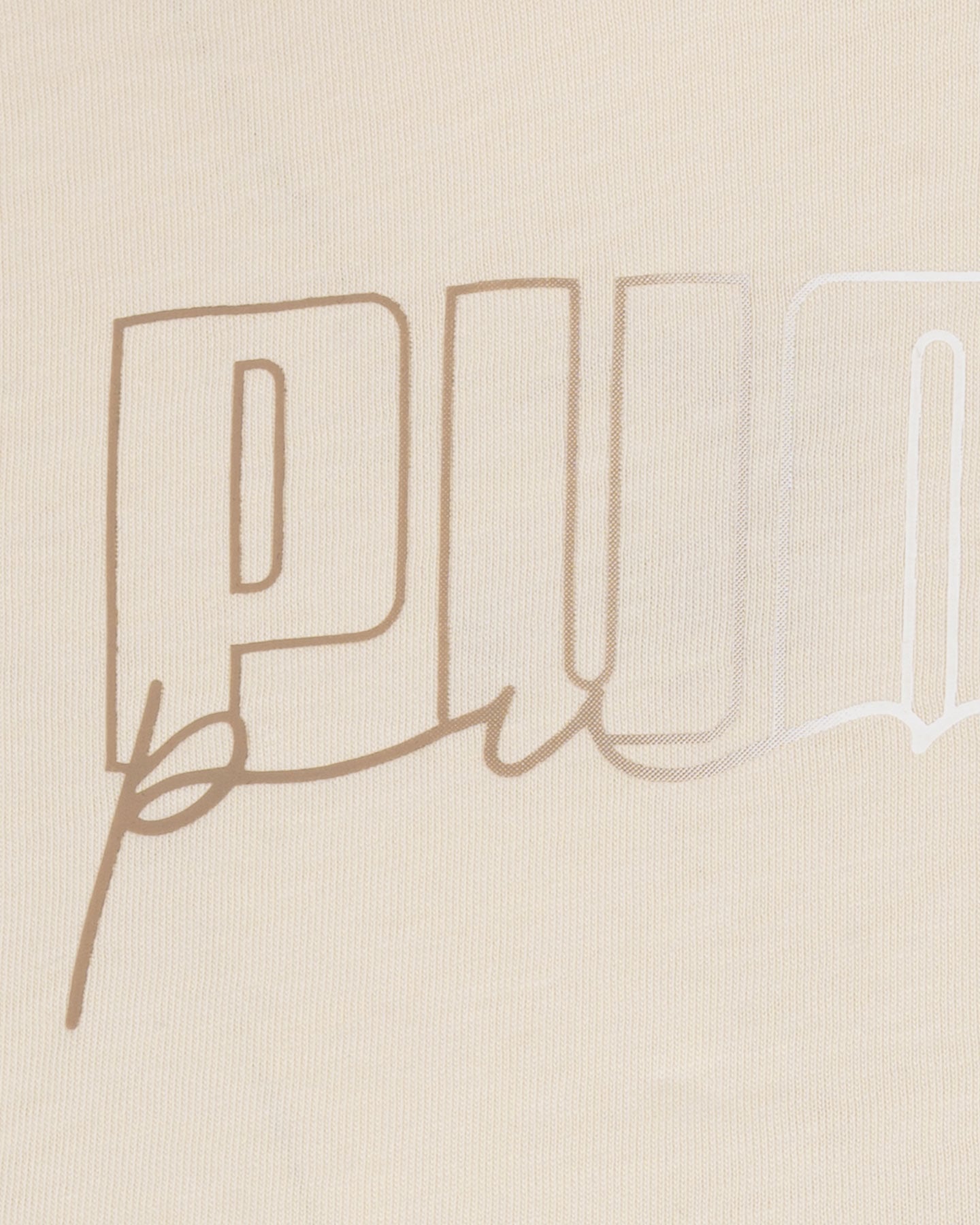 T-shirt PUMA CROP JR - Beige - 2 | Cisalfa Sport