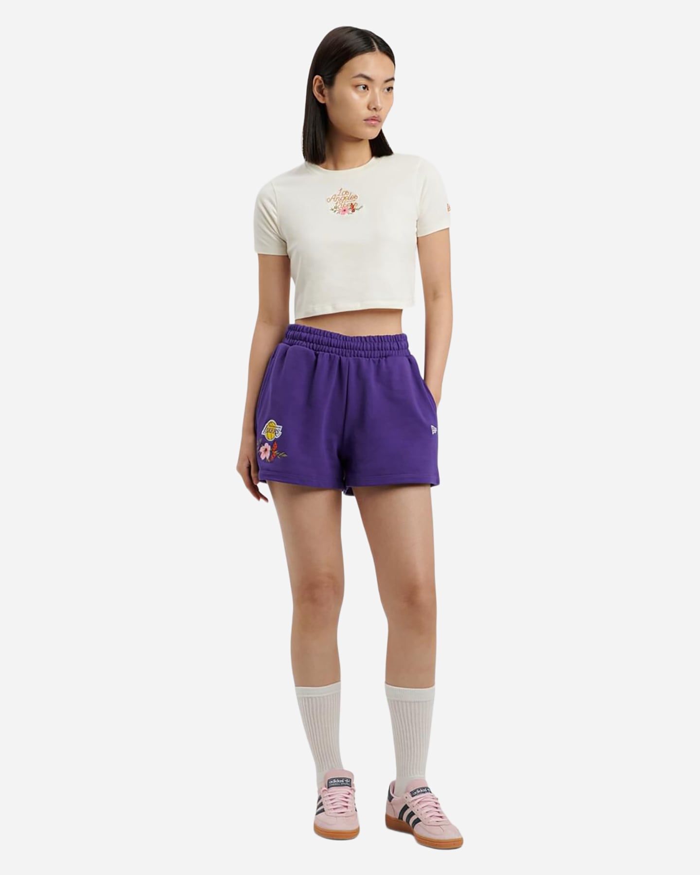 Pantaloncini NEW ERA LOS ANGELES W - Viola - 2 | Cisalfa Sport