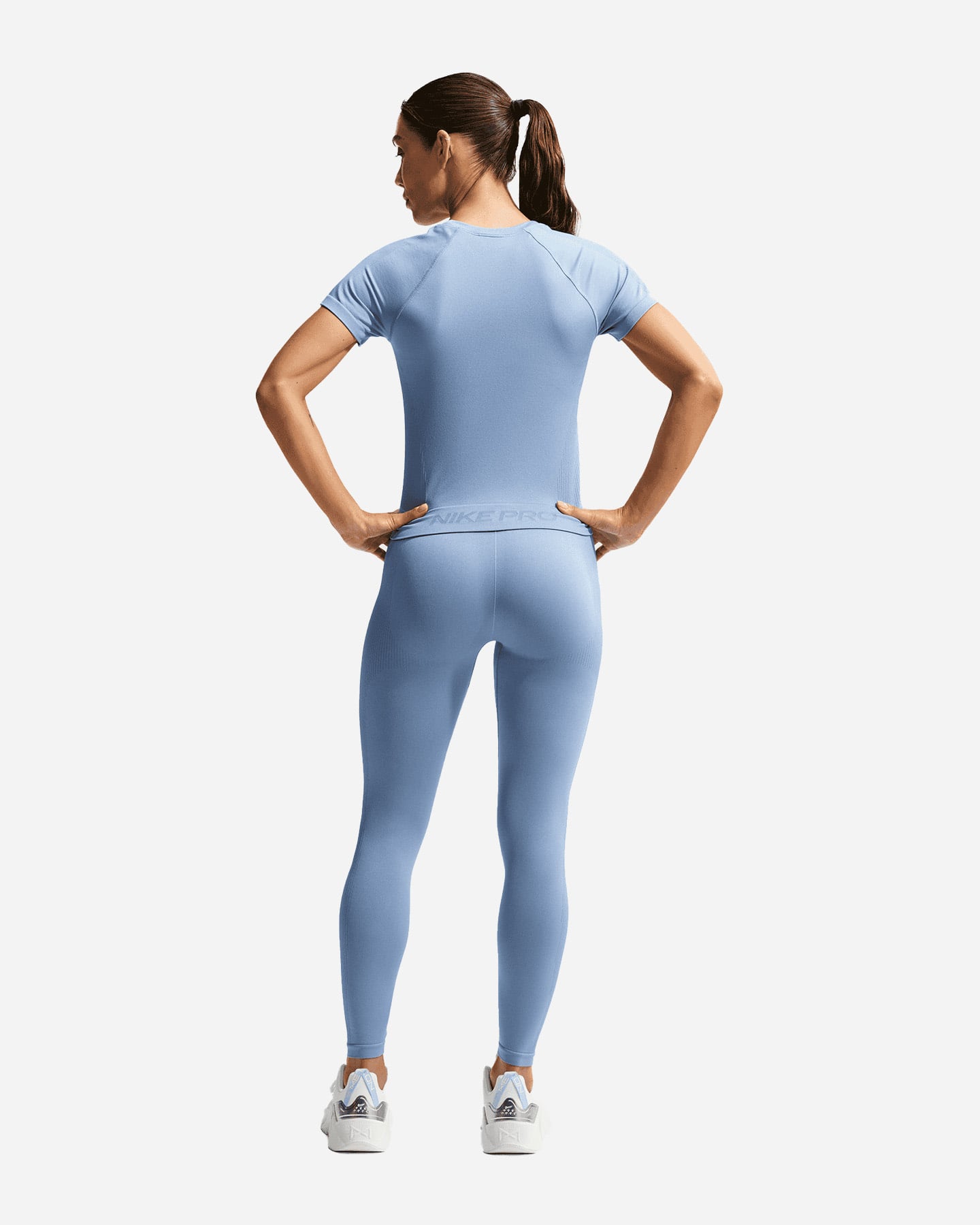 Leggings NIKE SEAMLESS PRO W - Azzurro - 2 | Cisalfa Sport