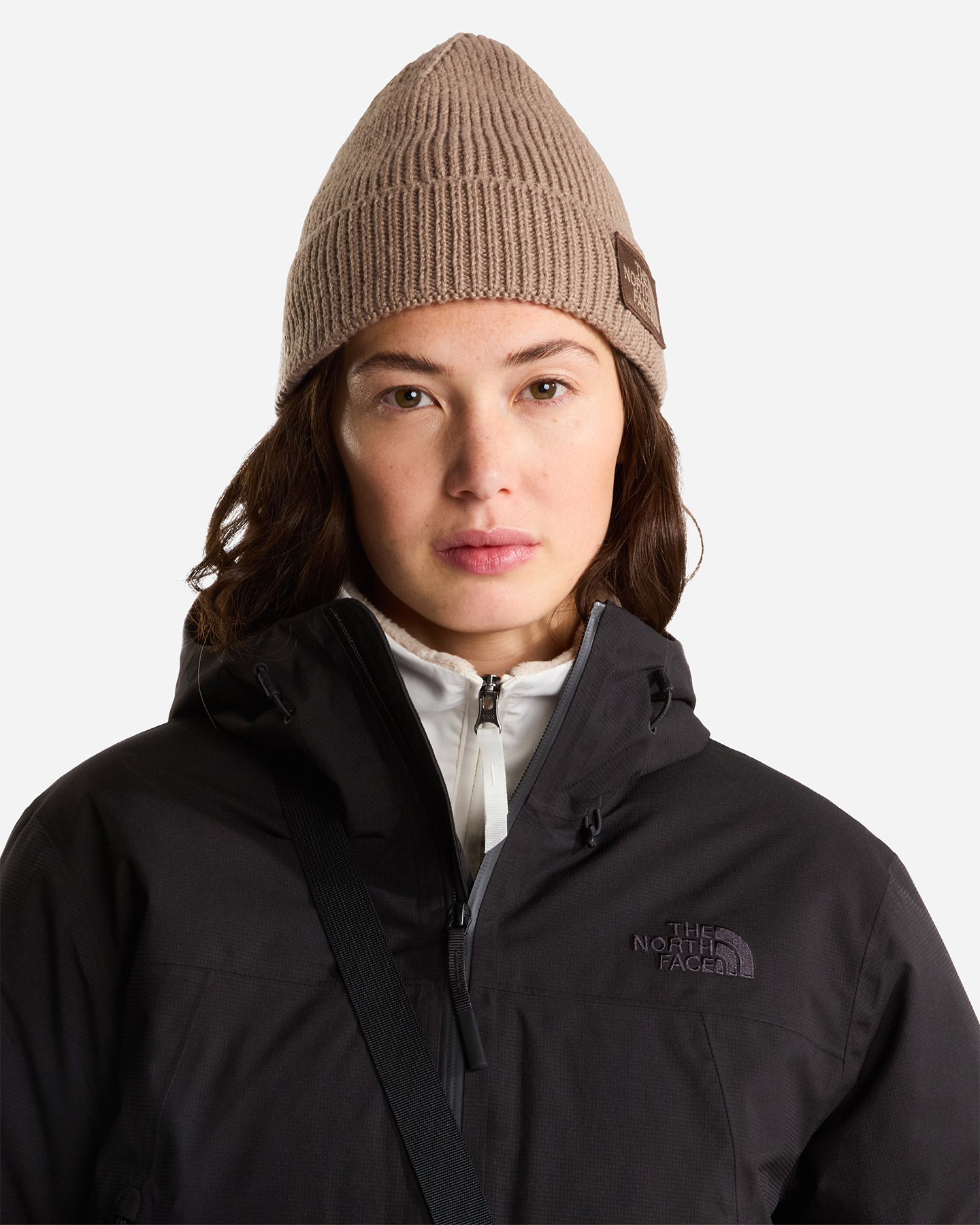 Berretto THE NORTH FACE LOGO BOX W - Beige - 1 | Cisalfa Sport