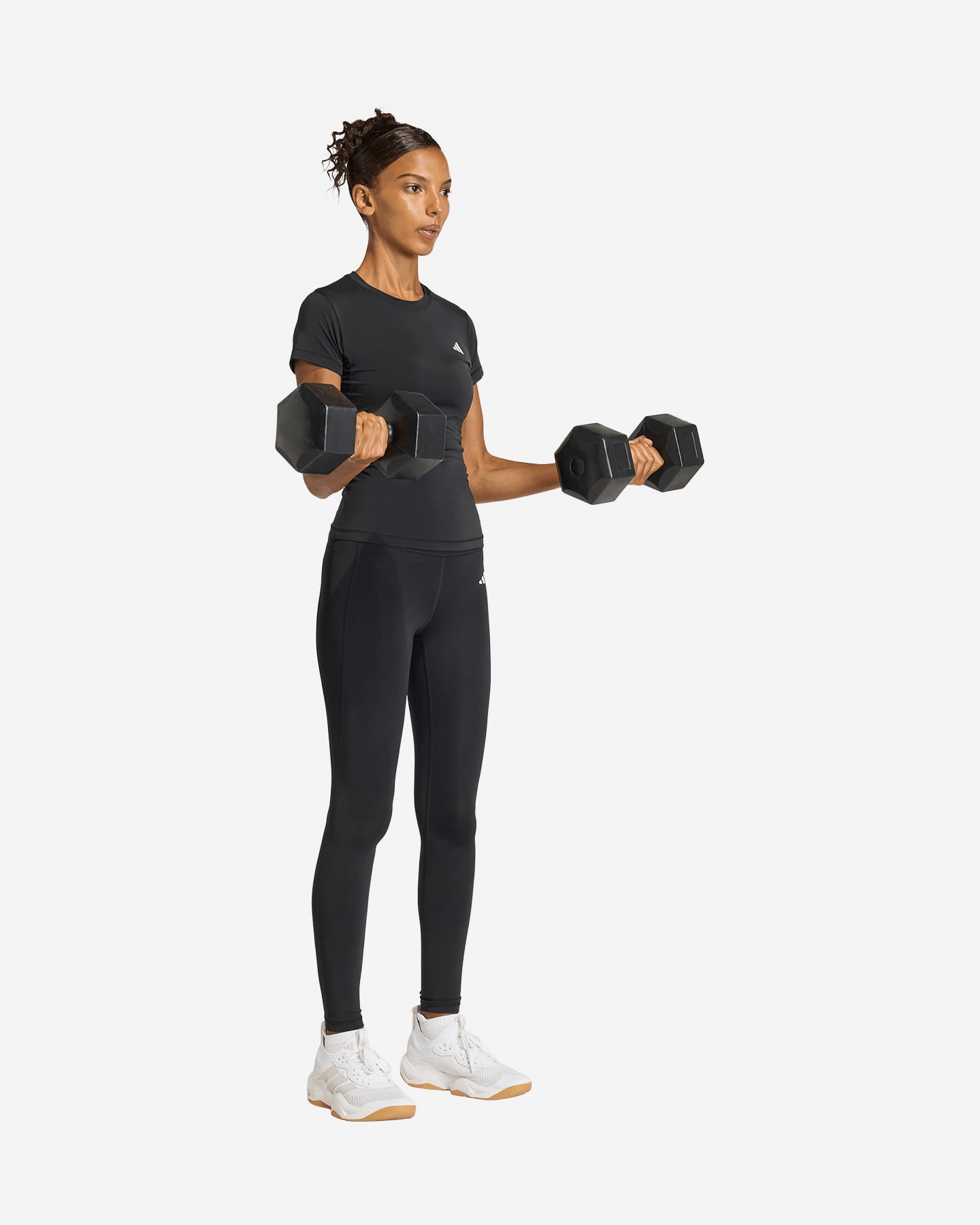 T-shirt training ADIDAS STRENGTH ESSENTIALS WORKOUT CONTOUR W - Nero - 3 | Cisalfa Sport
