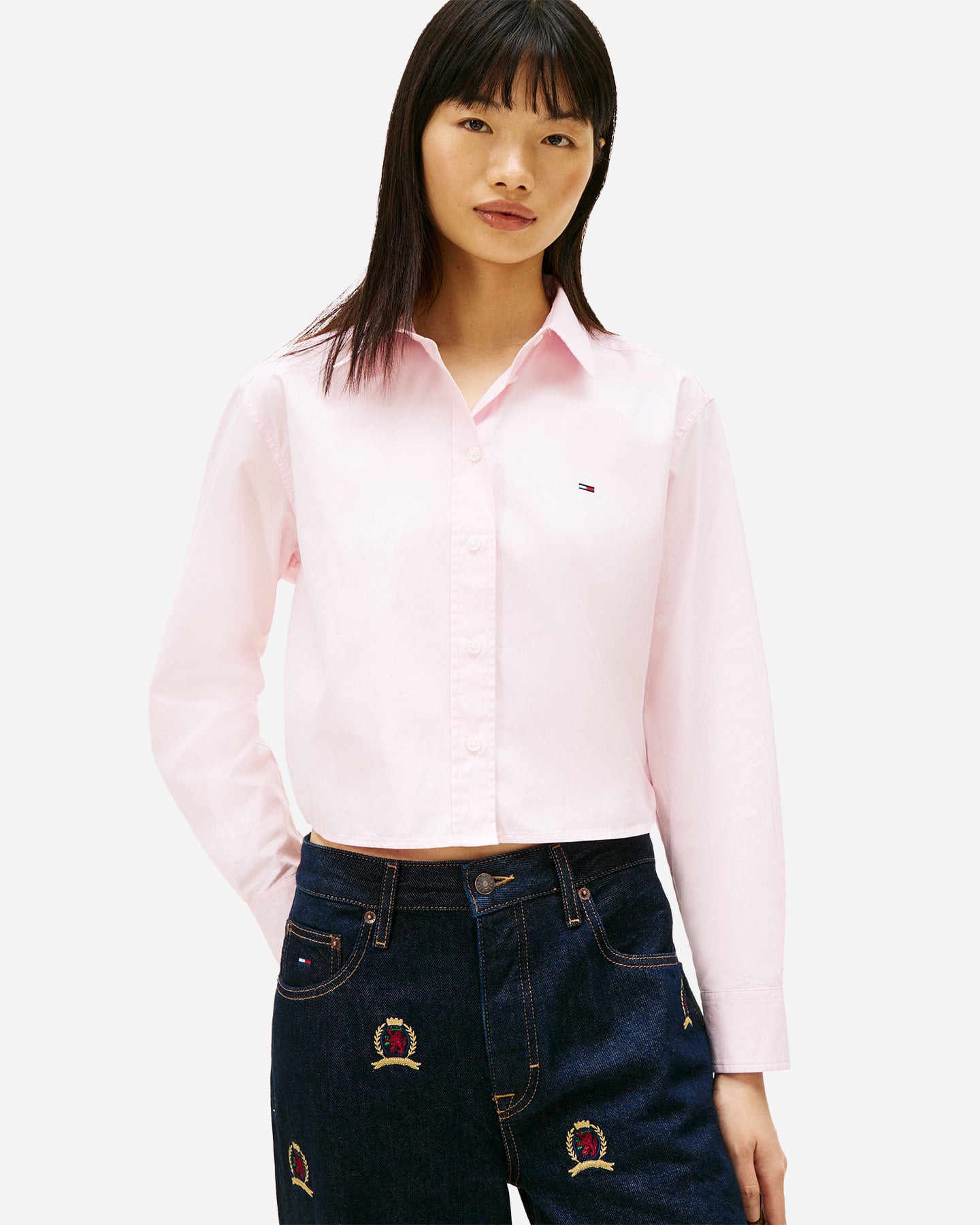 Camicia TOMMY HILFIGER FLAG W - Rosa - 1 | Cisalfa Sport