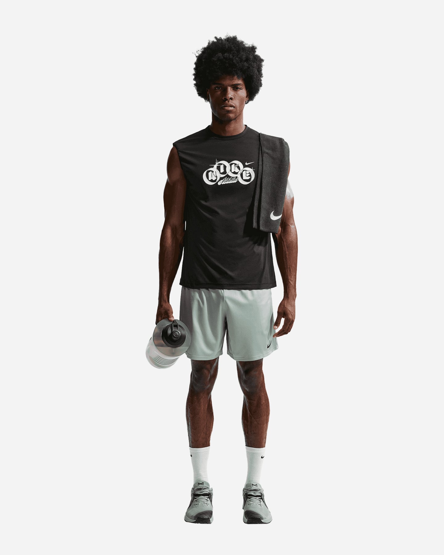 Pantalone training NIKE DRI FIT FLEX SMALL LOGO 7IN M - Verde - 1 | Cisalfa Sport