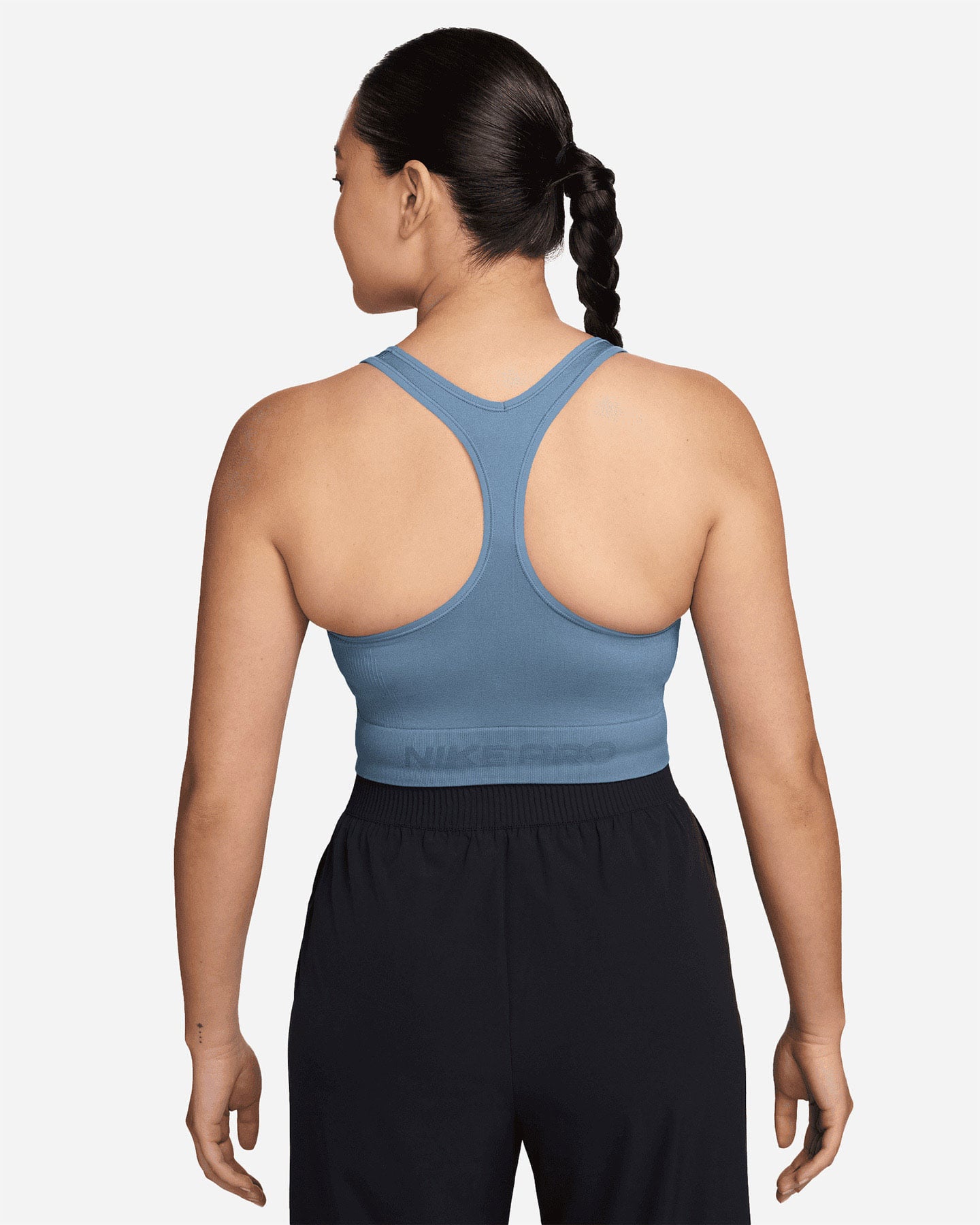 Canotta training NIKE PRO CROP LOGO W - Azzurro - 1 | Cisalfa Sport