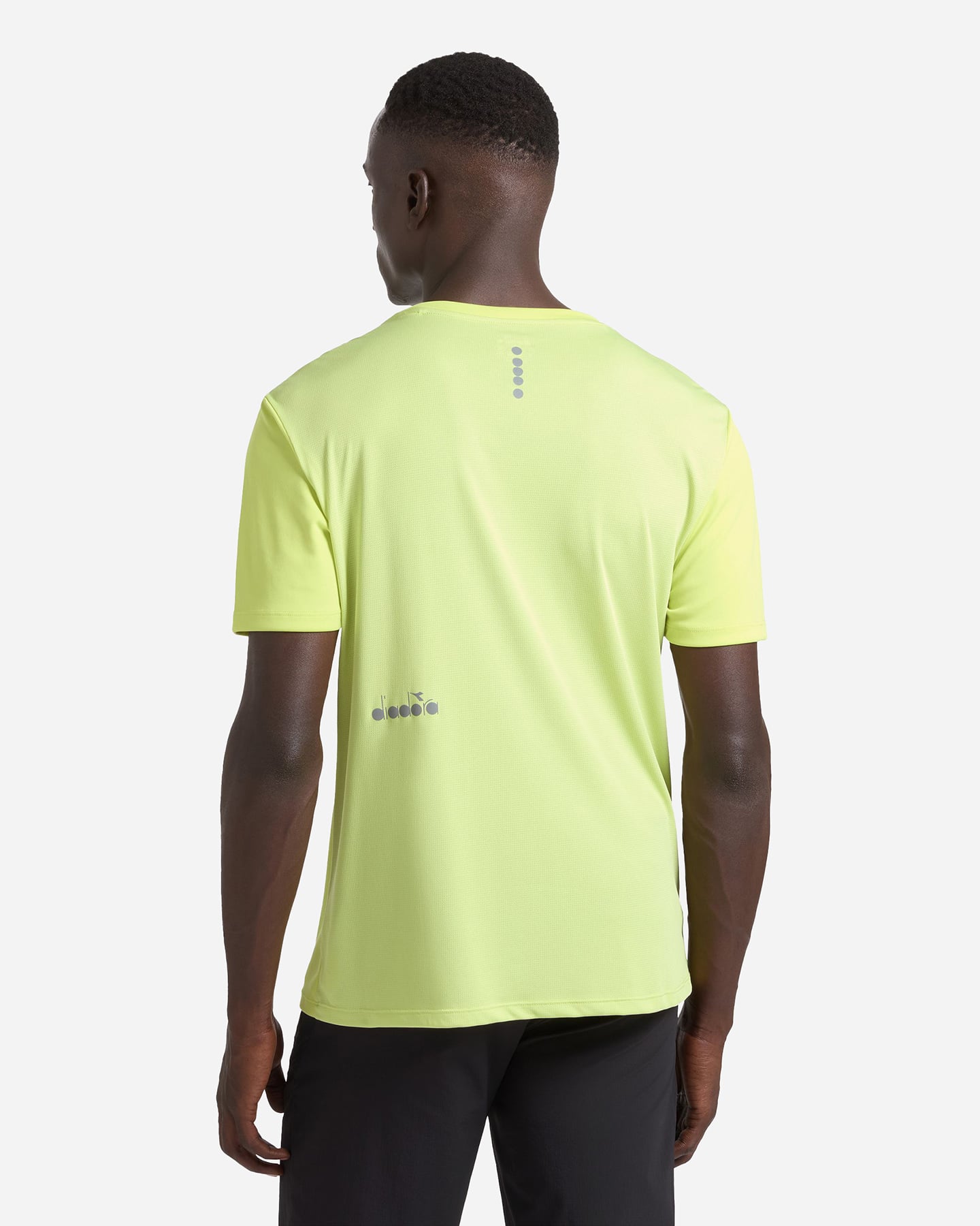 T-shirt running DIADORA RUN M - Giallo - 3 | Cisalfa Sport