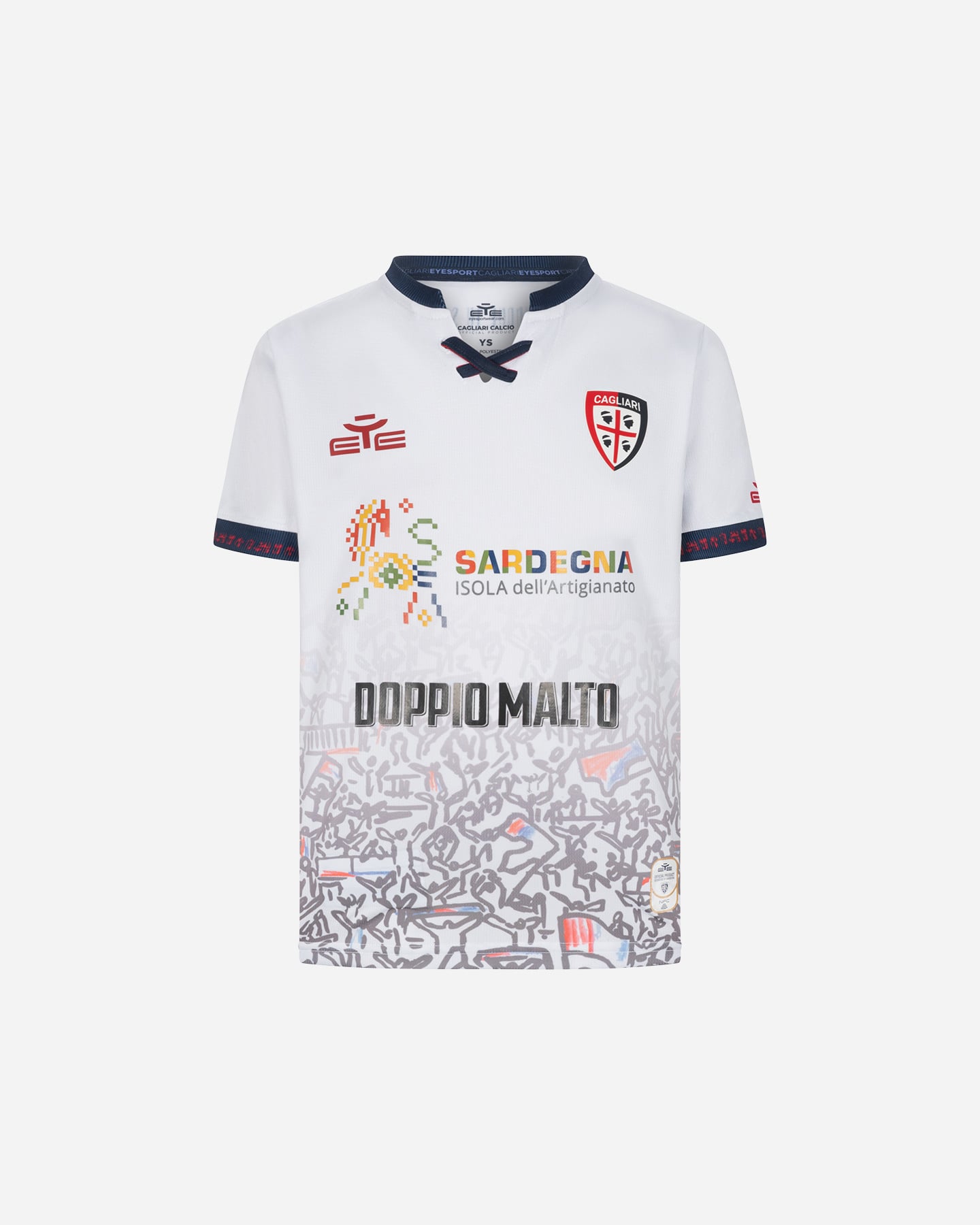 Maglia calcio ufficiale EYE CAGLIARI AWAY 25-26 JR - Color mix - 1 | Cisalfa Sport