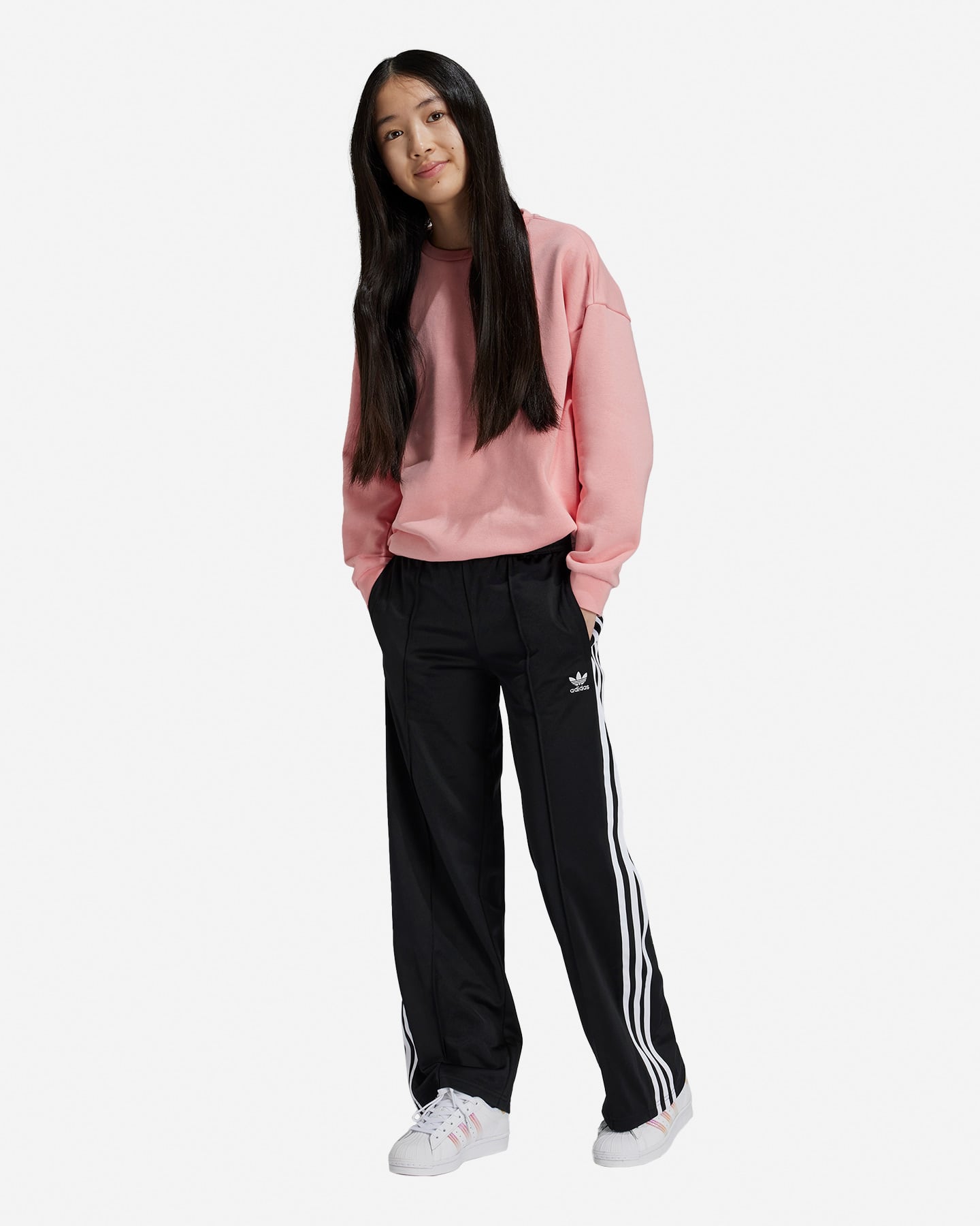 Pantalone ADIDAS WIDE JR - Nero - 1 | Cisalfa Sport