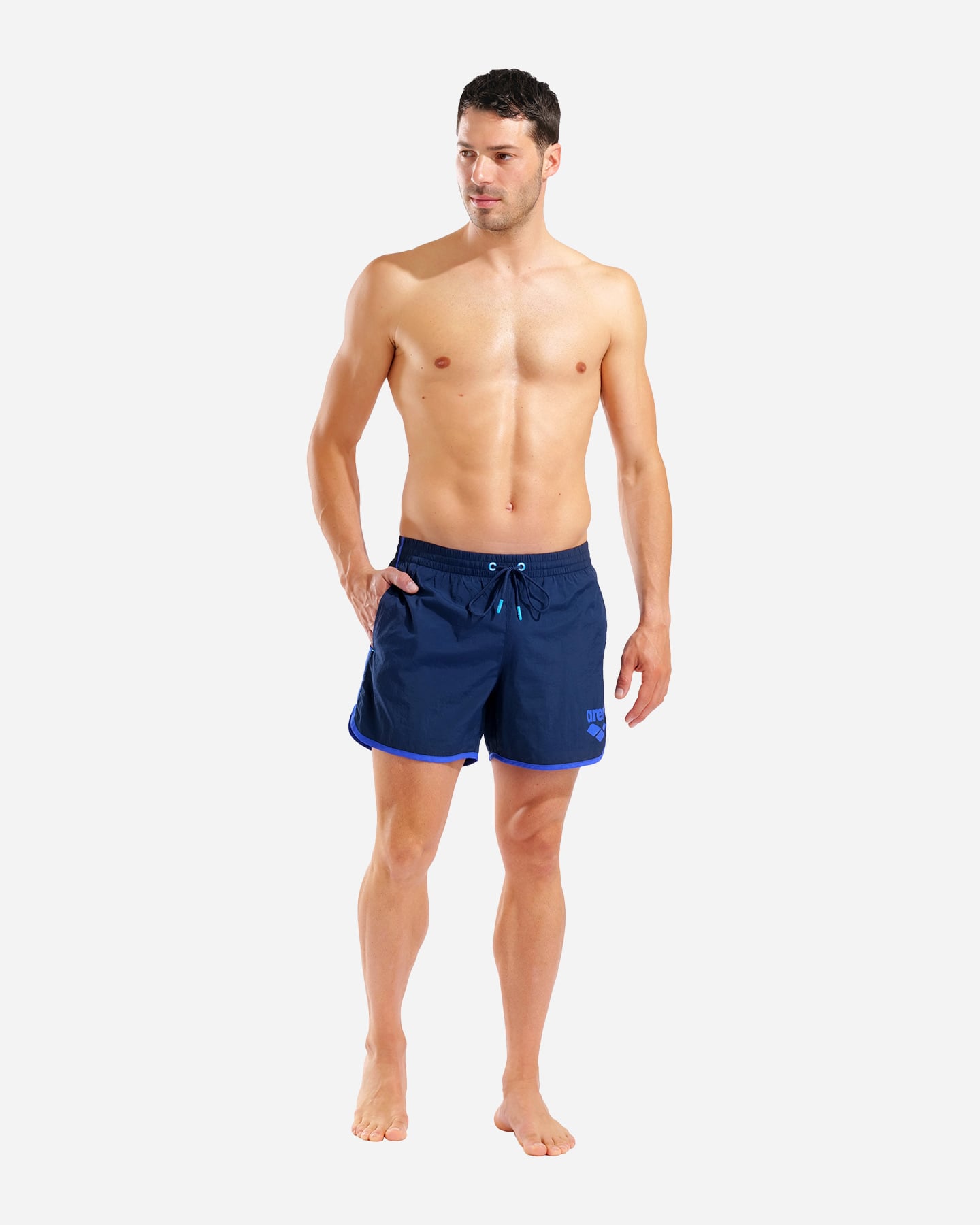 Boxer mare ARENA BIG LOGO M - Blu - 2 | Cisalfa Sport