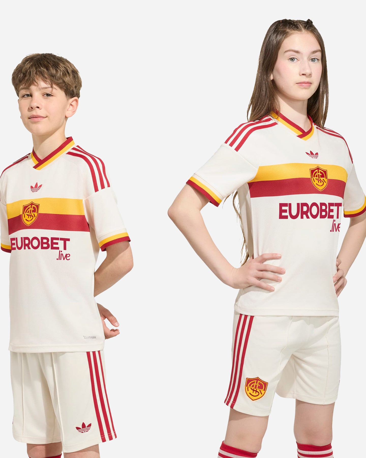 Pantaloncini calcio ufficiali ADIDAS AS ROMA AWAY 26-27 JR - 2 | Cisalfa Sport