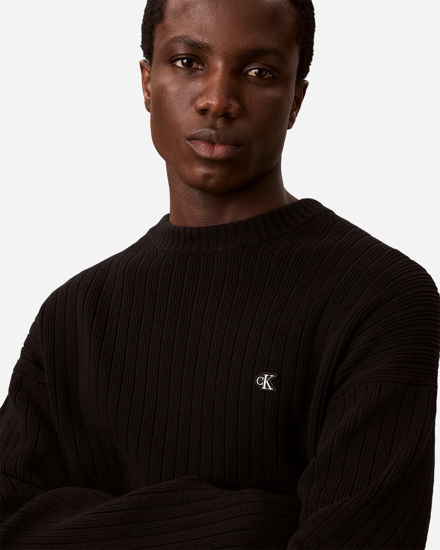 Maglione CALVIN KLEIN JEANS VERTICAL M - Nero - 4 | Cisalfa Sport