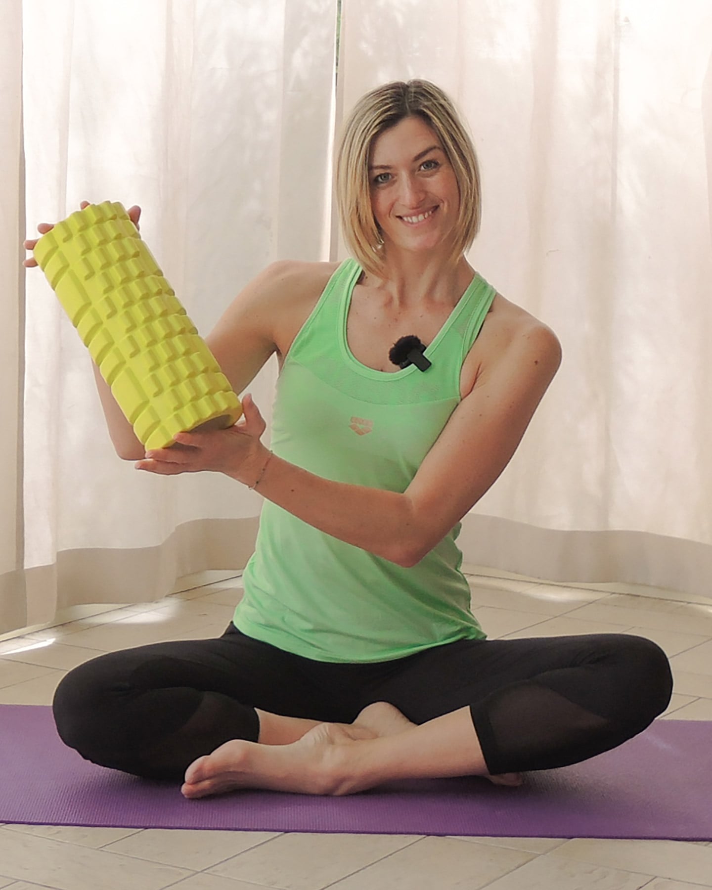 Foam roller CARNIELLI FOAM ROLLER - Giallo - 1 | Cisalfa Sport