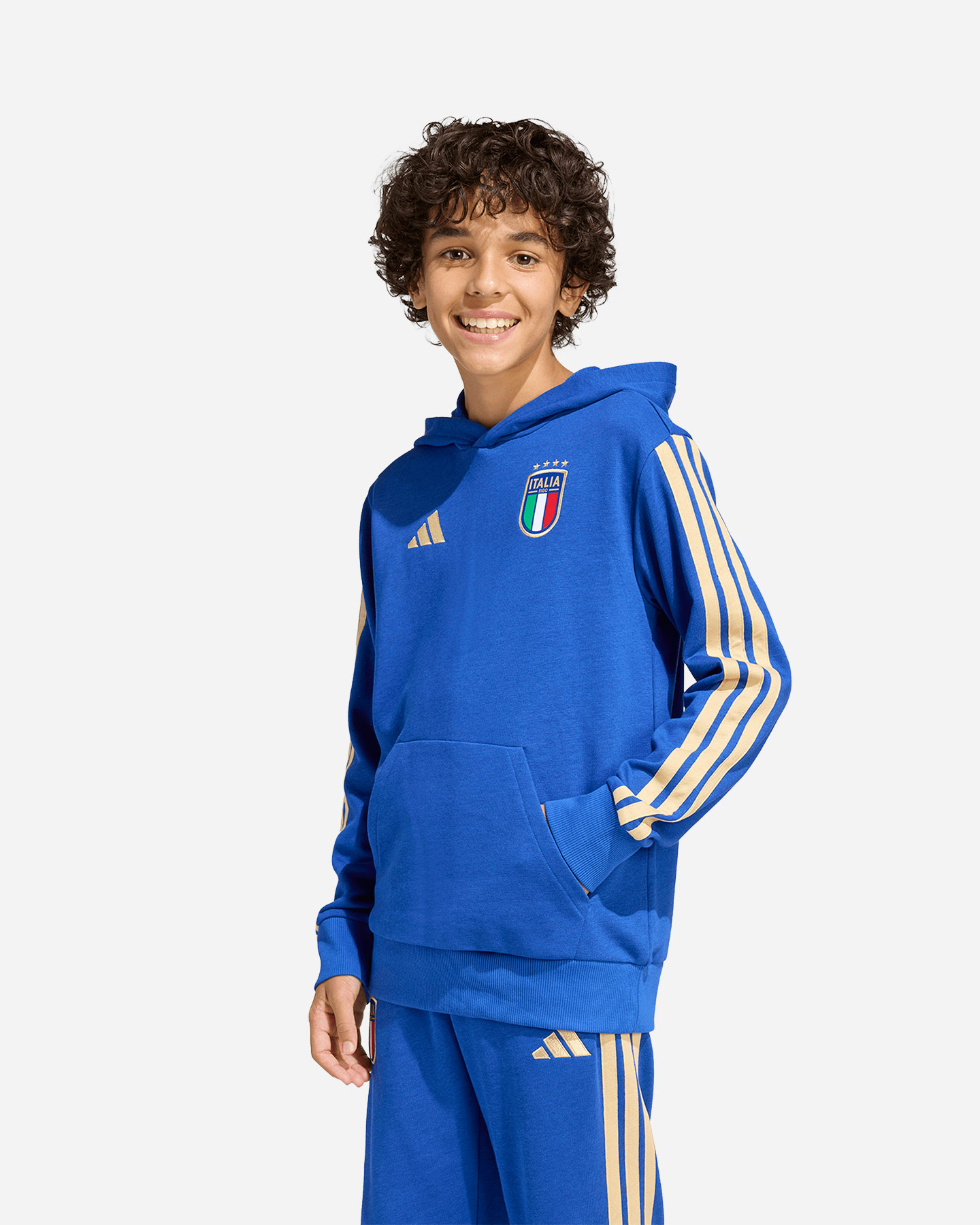 Abbigliamento calcio ufficiale ADIDAS ITALIA FIGC JR - Blu - 1 | Cisalfa Sport