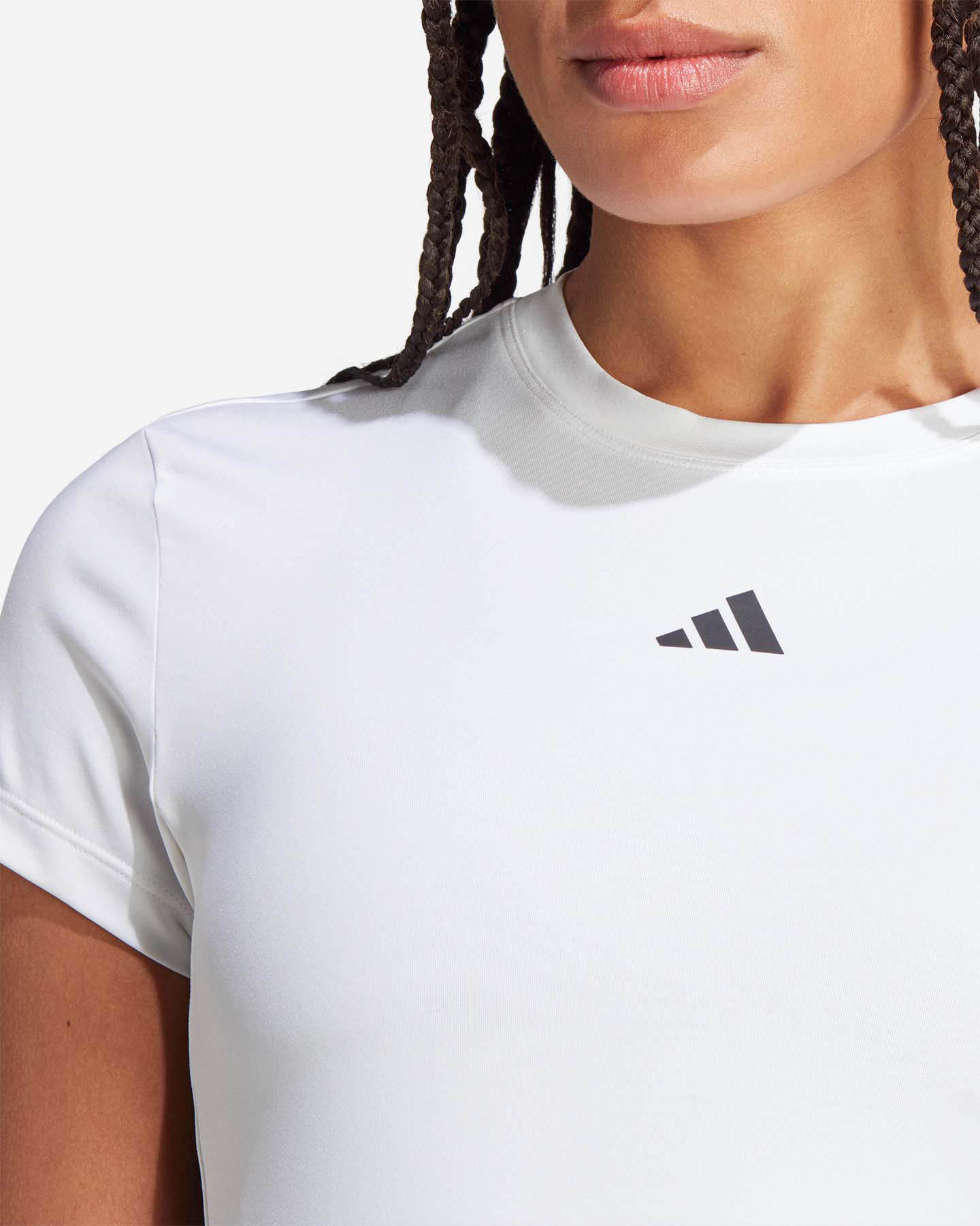 T-shirt training ADIDAS 3STRIPES W - Bianco - 4 | Cisalfa Sport