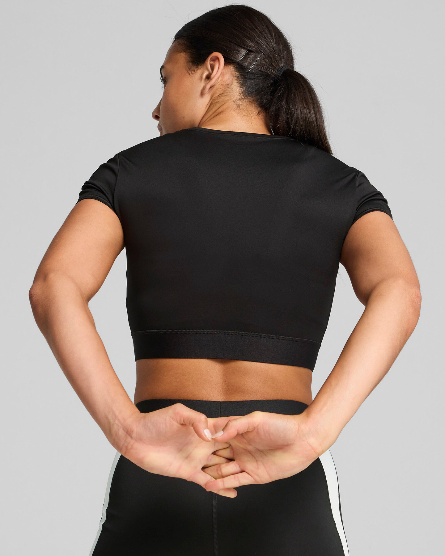 T-shirt training PUMA CROP W - Nero - 3 | Cisalfa Sport