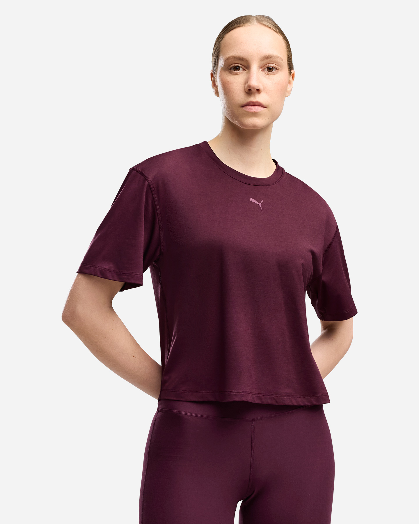 T-shirt training PUMA CLOUDSPUN W - Rosso - 2 | Cisalfa Sport