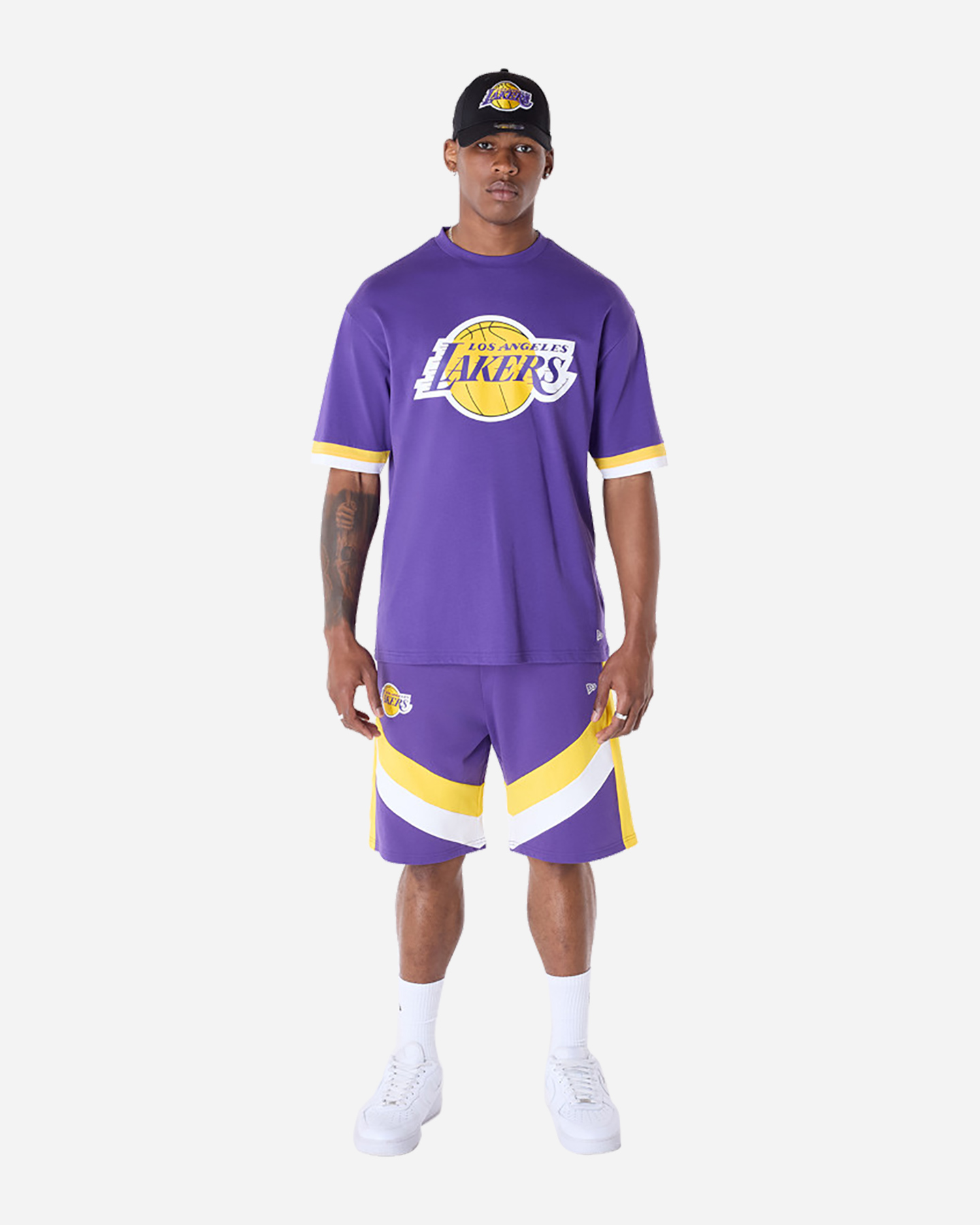 Shorts nba NEW ERA PANEL LAKERS M - Viola - 2 | Cisalfa Sport