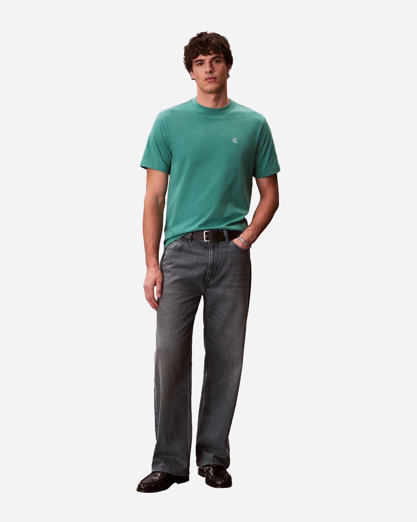 T-shirt CALVIN KLEIN JEANS EASY MONOGRAM M - Verde - 4 | Cisalfa Sport