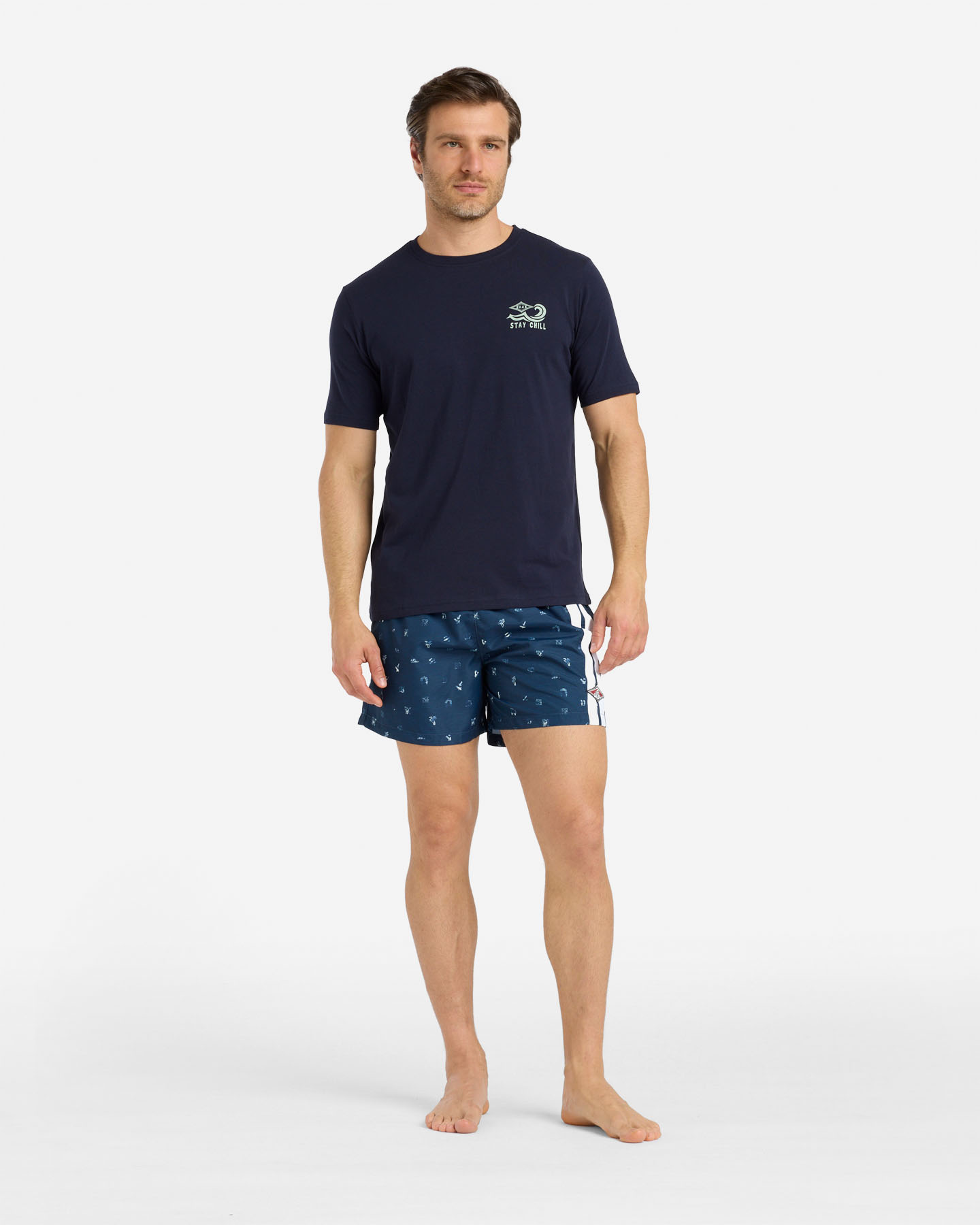 T-shirt BEAR WAVES AFTER WAVES M - Blu - 4 | Cisalfa Sport