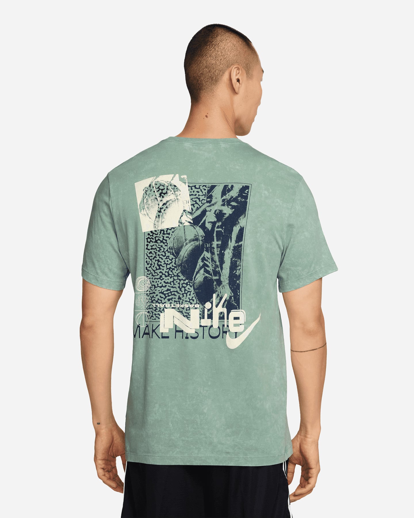 T-shirt NIKE BASKET GRAPHIC BACK MAKE M - Verde - 1 | Cisalfa Sport