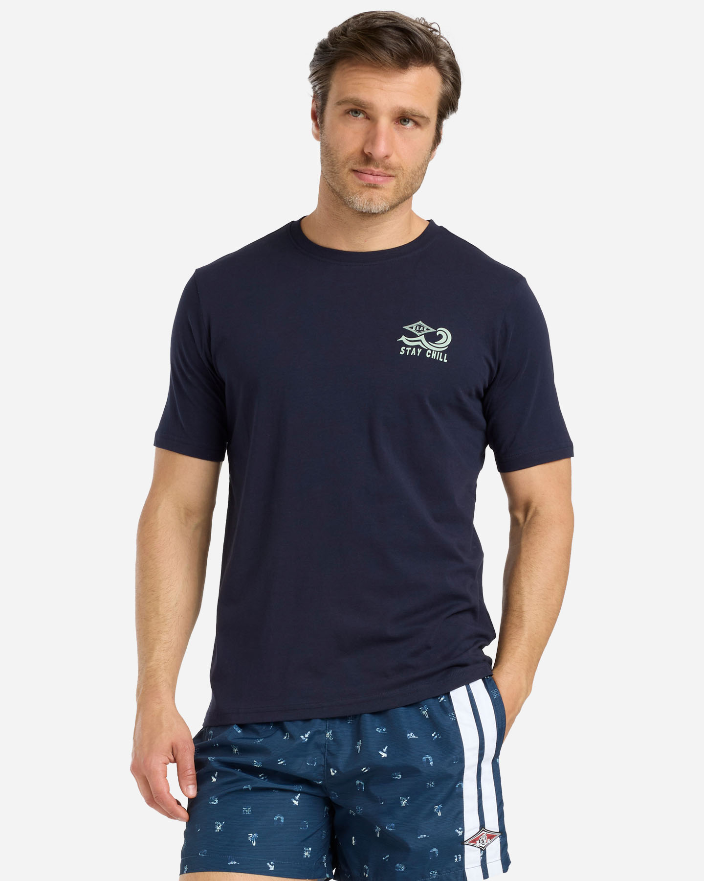 T-shirt BEAR WAVES AFTER WAVES M - Blu - 1 | Cisalfa Sport