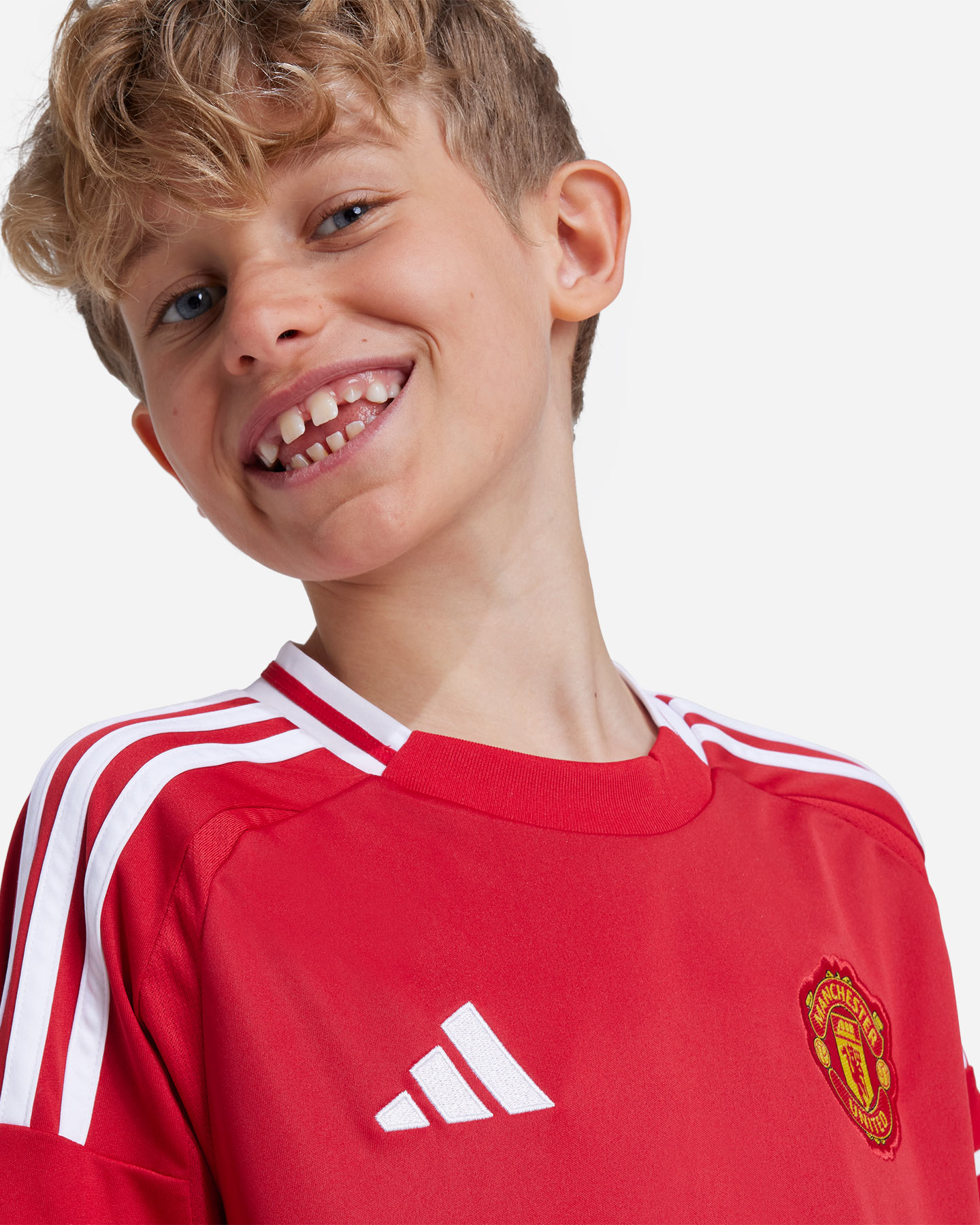 Maglia calcio ufficiale ADIDAS MANCHESTER UNITED HOME 24-25 JR - Color mix - 4 | Cisalfa Sport