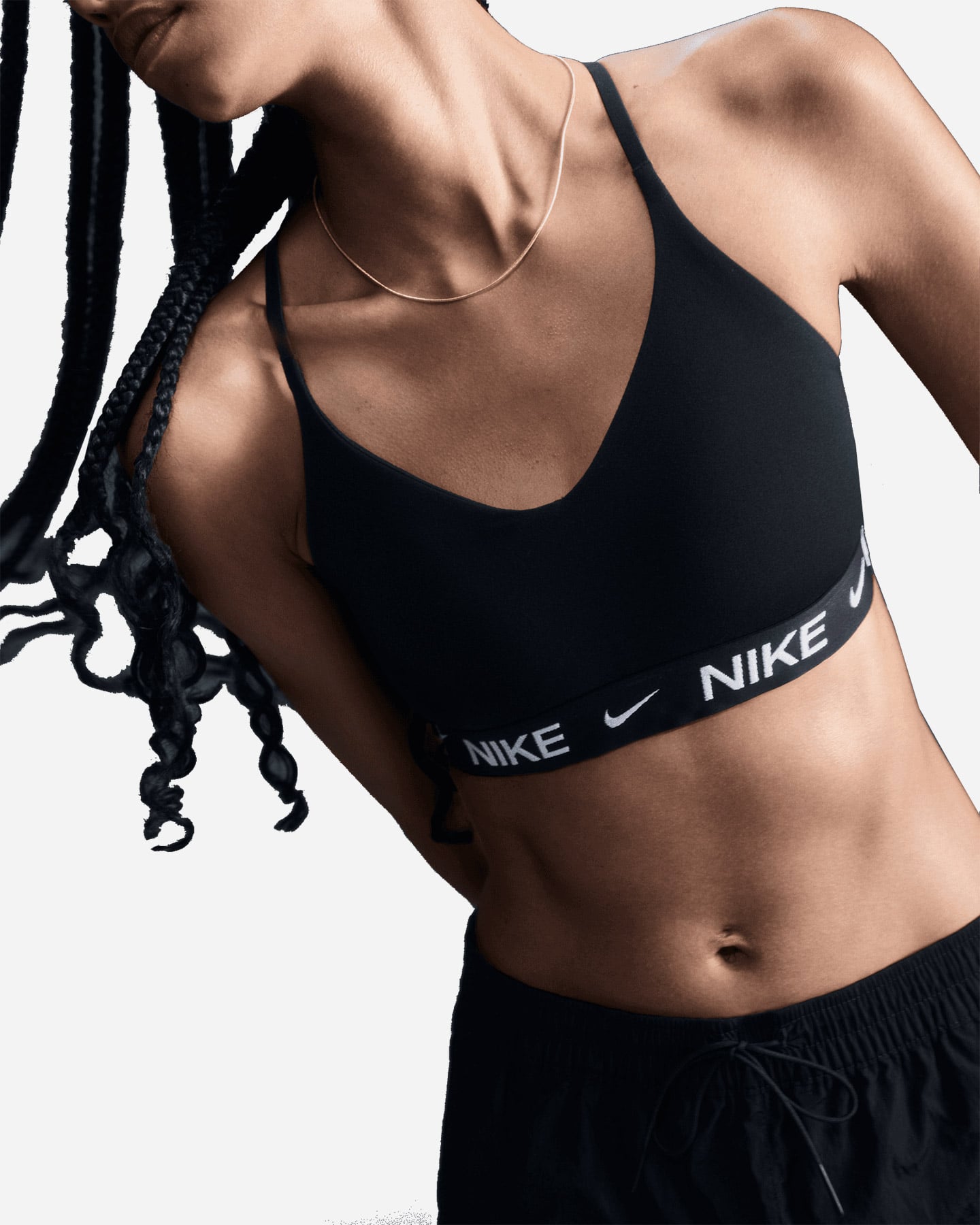 Bra training NIKE INDY LS W - Nero - 4 | Cisalfa Sport
