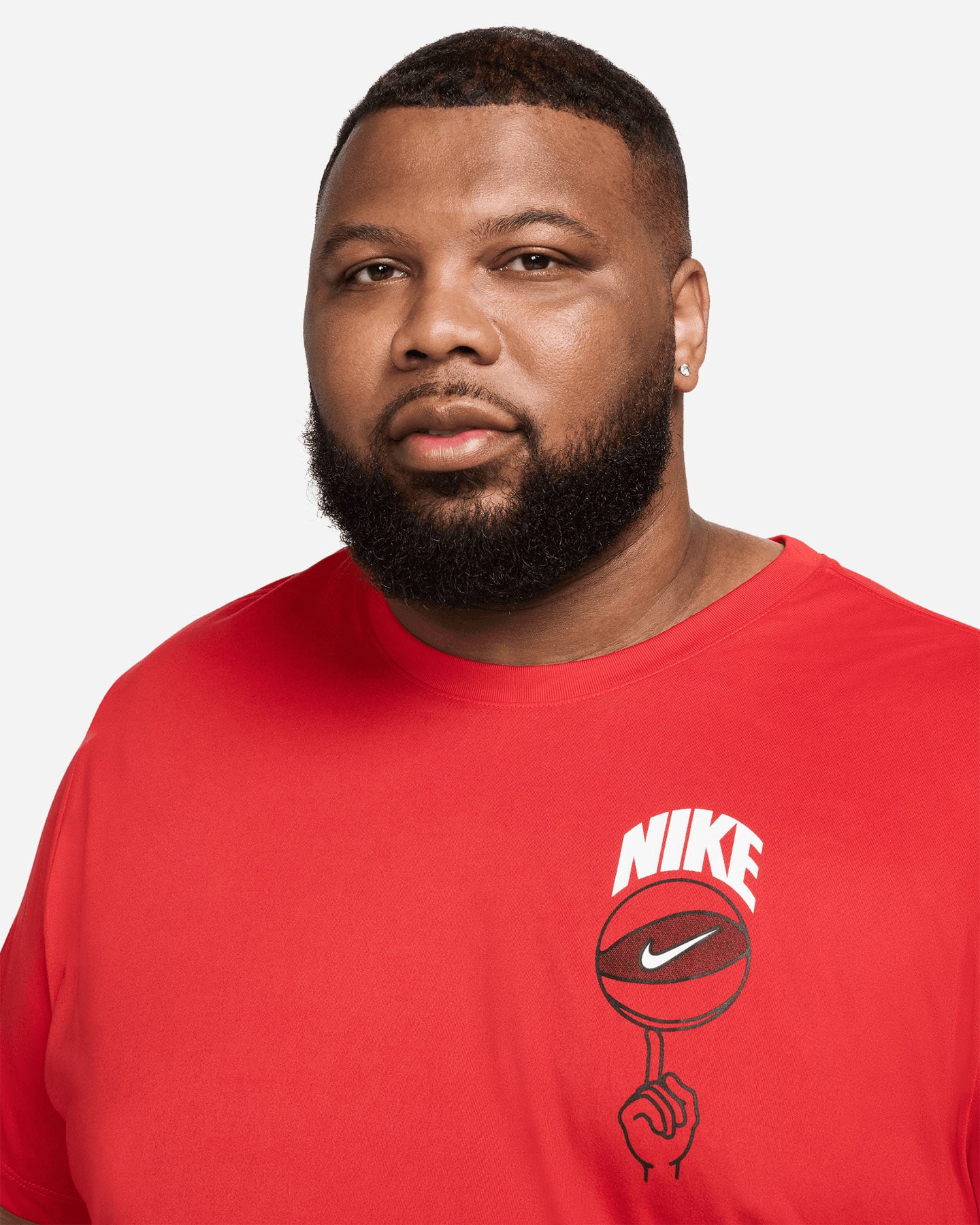 T-shirt NIKE BASKETBALL DRI FIT M - Rosso - 2 | Cisalfa Sport