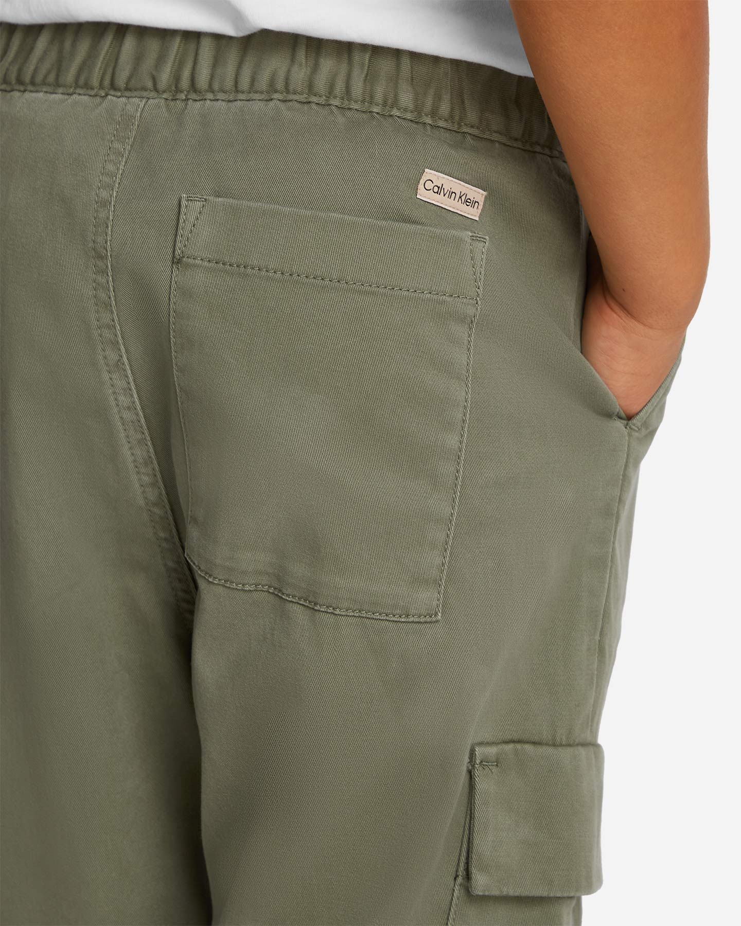 Pantalone CALVIN KLEIN JEANS TWILL SKATER JR - Verde - 4 | Cisalfa Sport