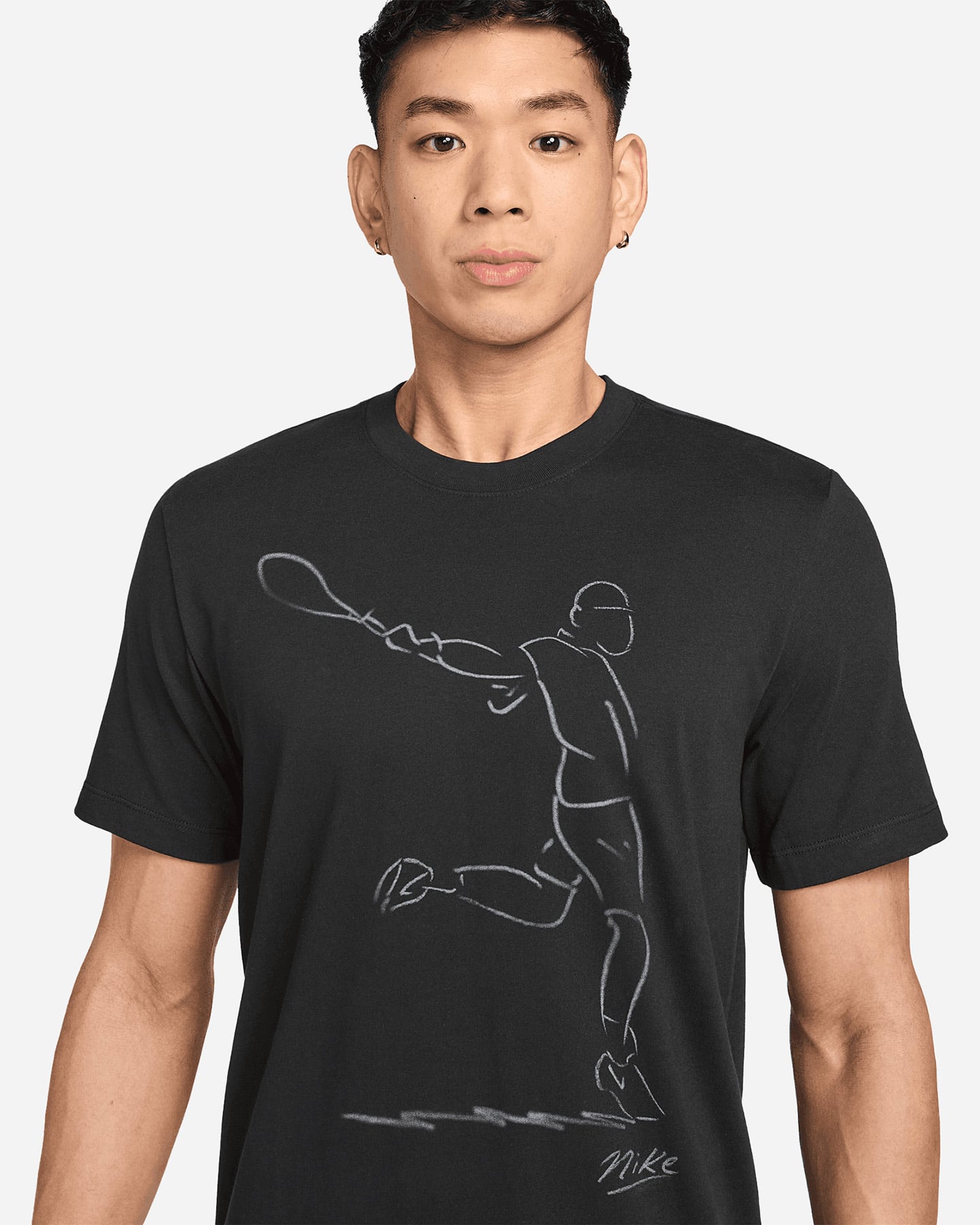 T-shirt tennis NIKE FRENCH OPEN M - Nero - 2 | Cisalfa Sport