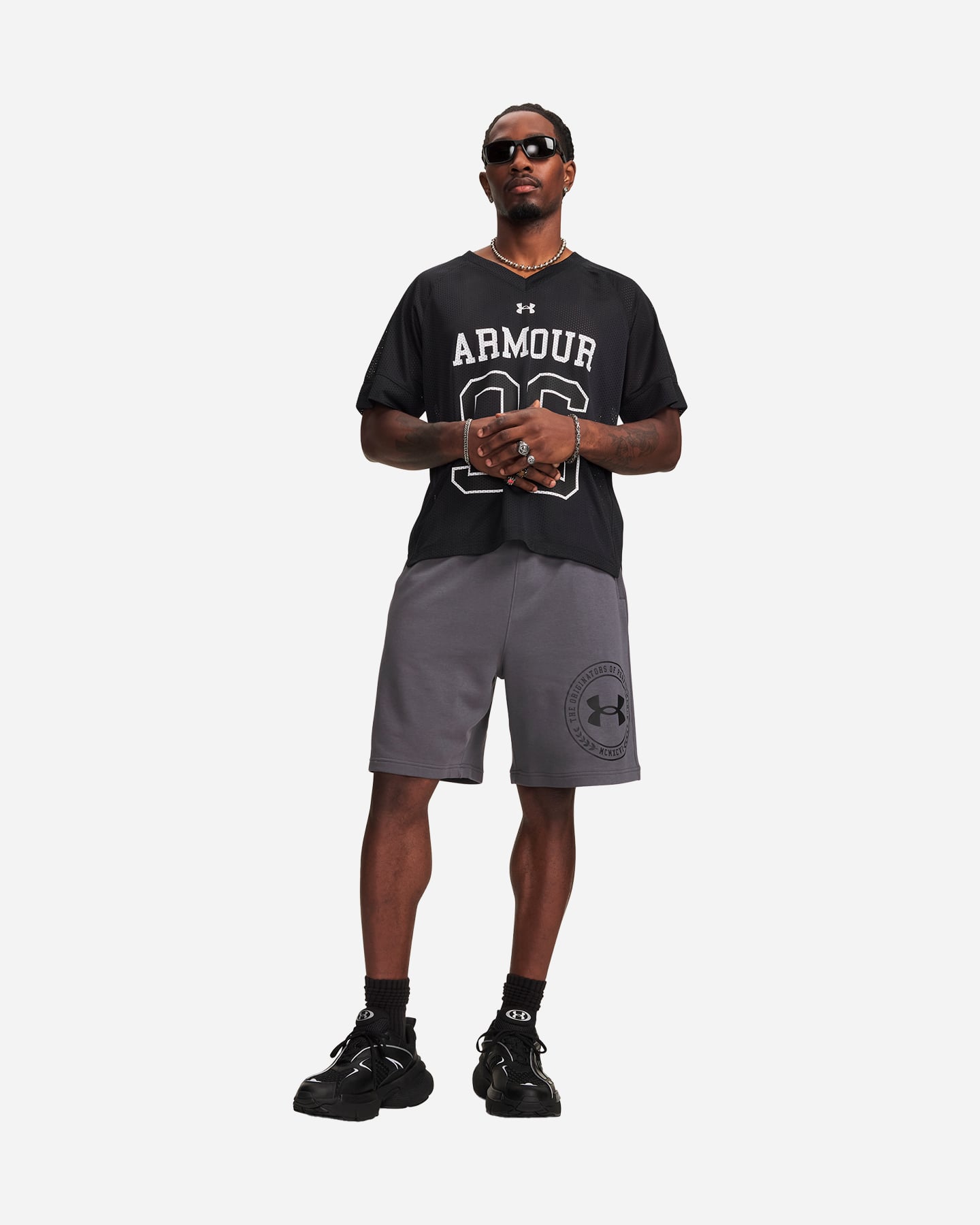 Pantaloncini UNDER ARMOUR GRAPHIC M - Grigio - 2 | Cisalfa Sport