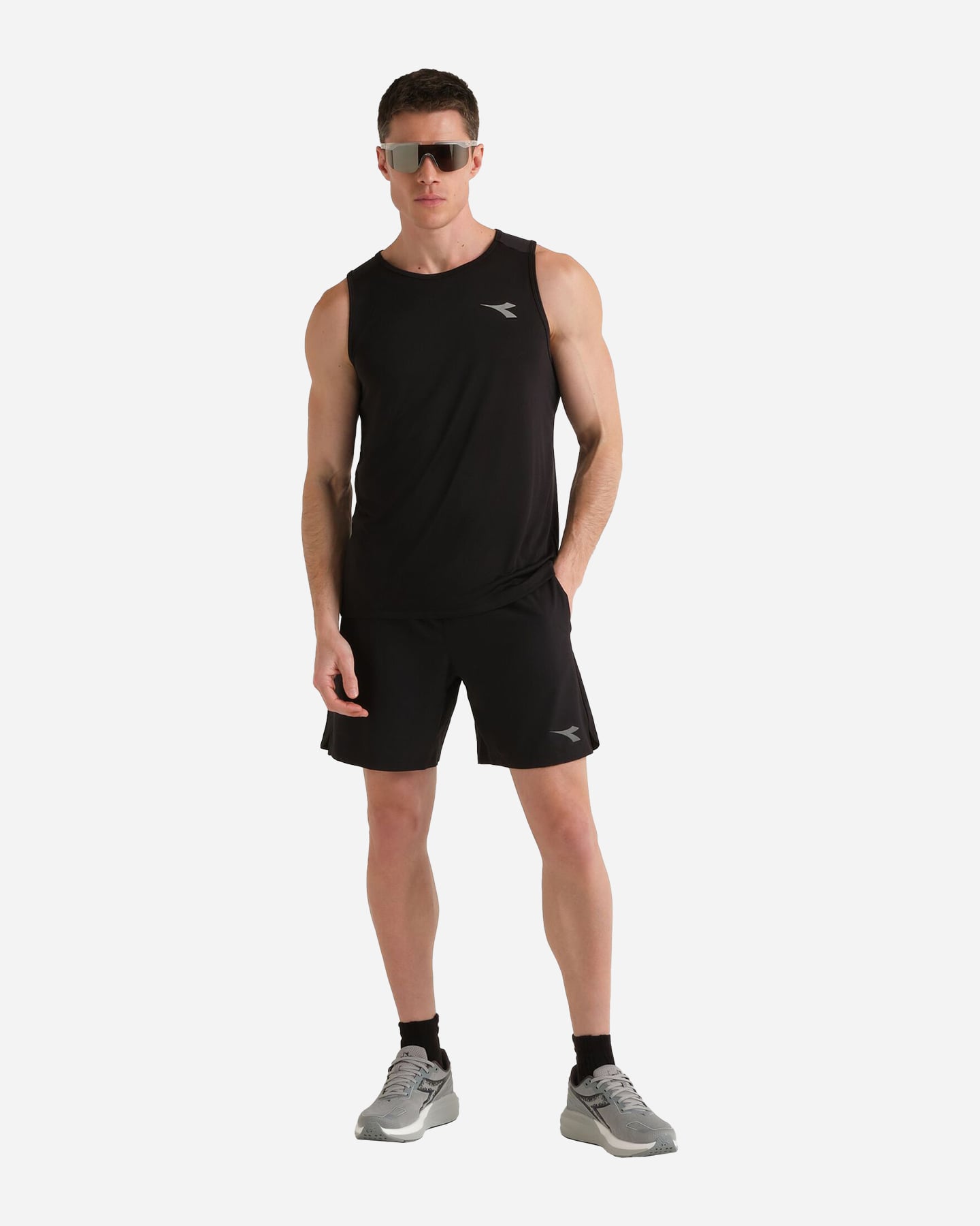 Short running DIADORA BASIC M - Nero - 3 | Cisalfa Sport