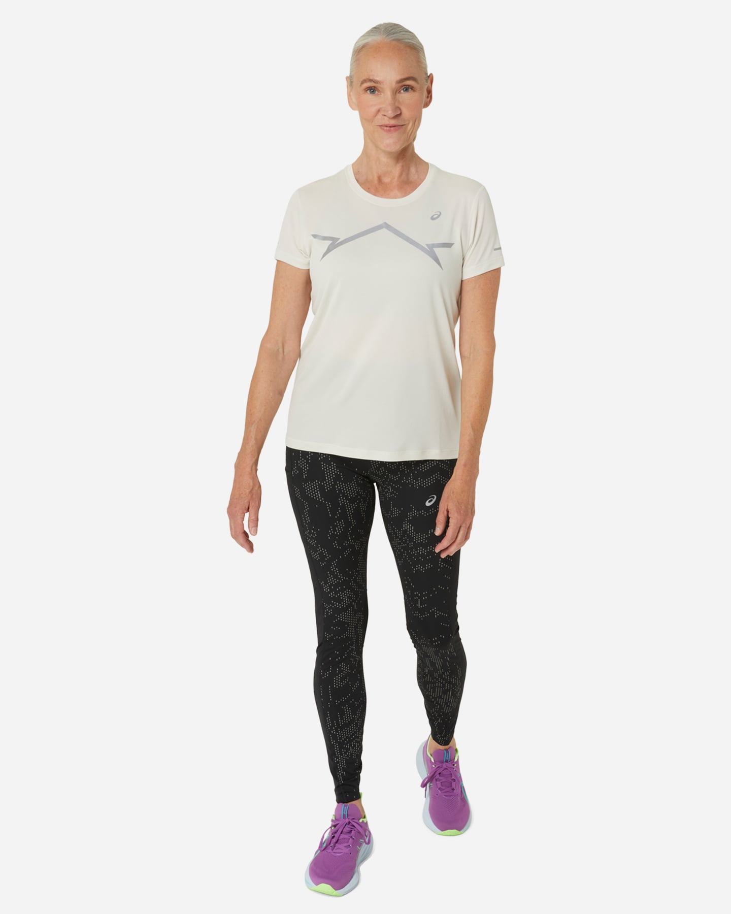 T-shirt running ASICS LITE-SHOW W - Bianco - 3 | Cisalfa Sport