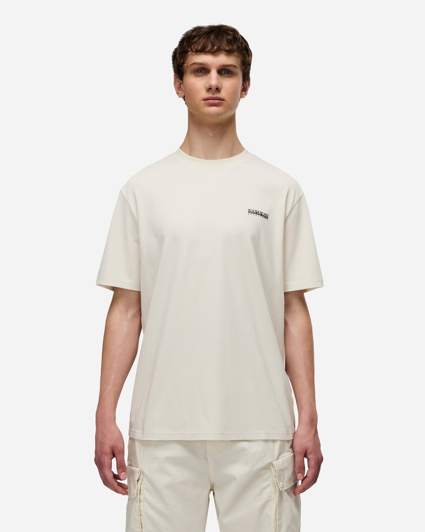 T-shirt NAPAPIJRI SMALL LOGO BOX M - Beige - 2 | Cisalfa Sport