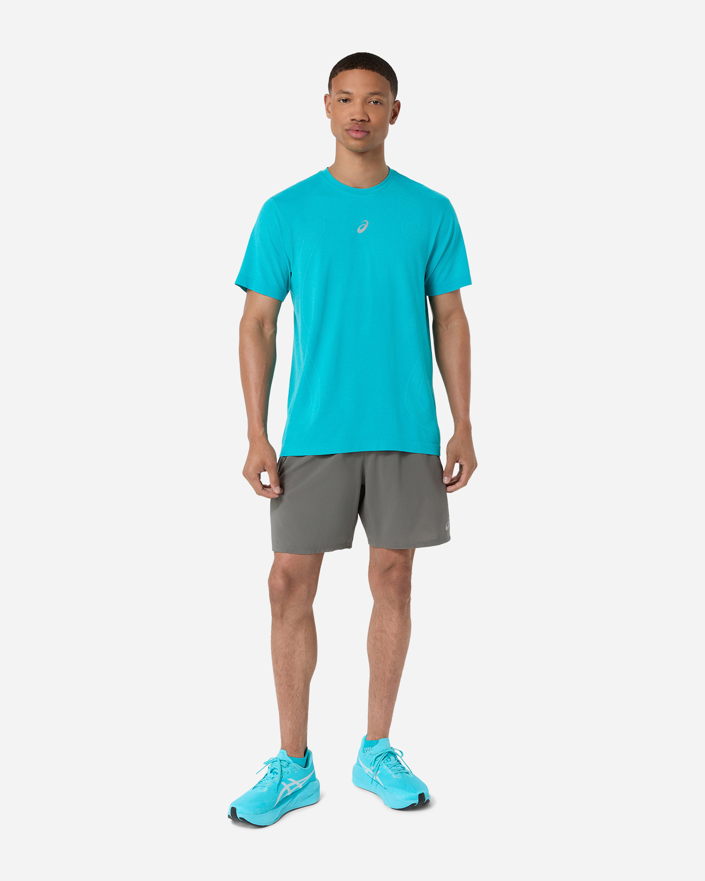 T-shirt running ASICS ROAD M - Azzurro - 3 | Cisalfa Sport