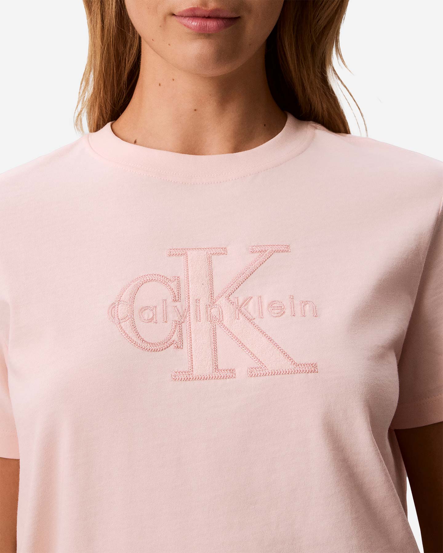 T-shirt CALVIN KLEIN JEANS MONOLOGO W - Rosa - 5 | Cisalfa Sport
