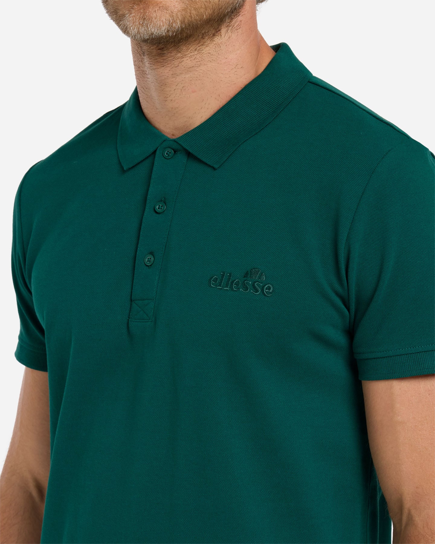 Polo ELLESSE SMALL LOGO M - Verde - 5 | Cisalfa Sport